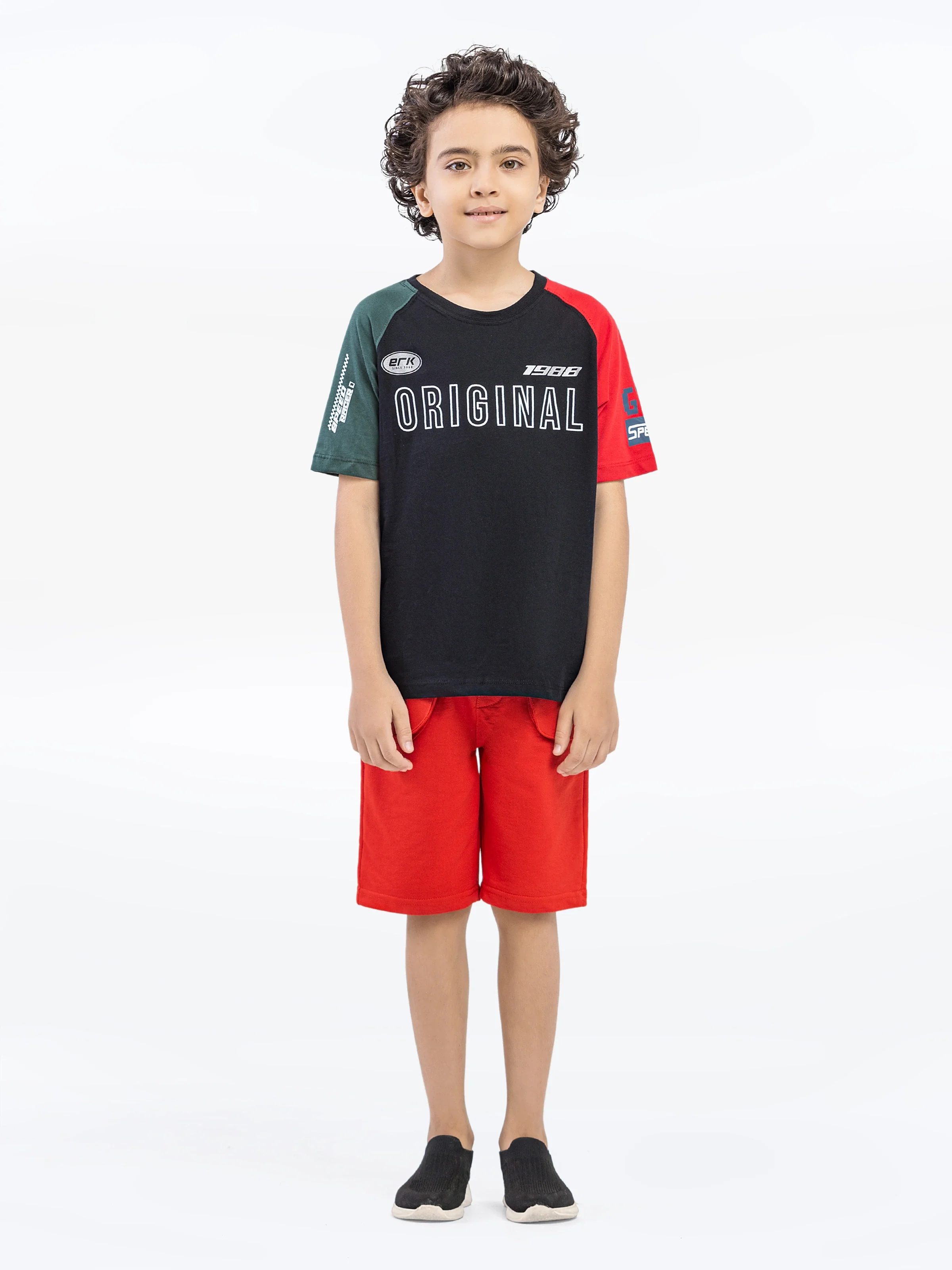 Boy's Red Shorts - EBBSK5-006 - Image 2
