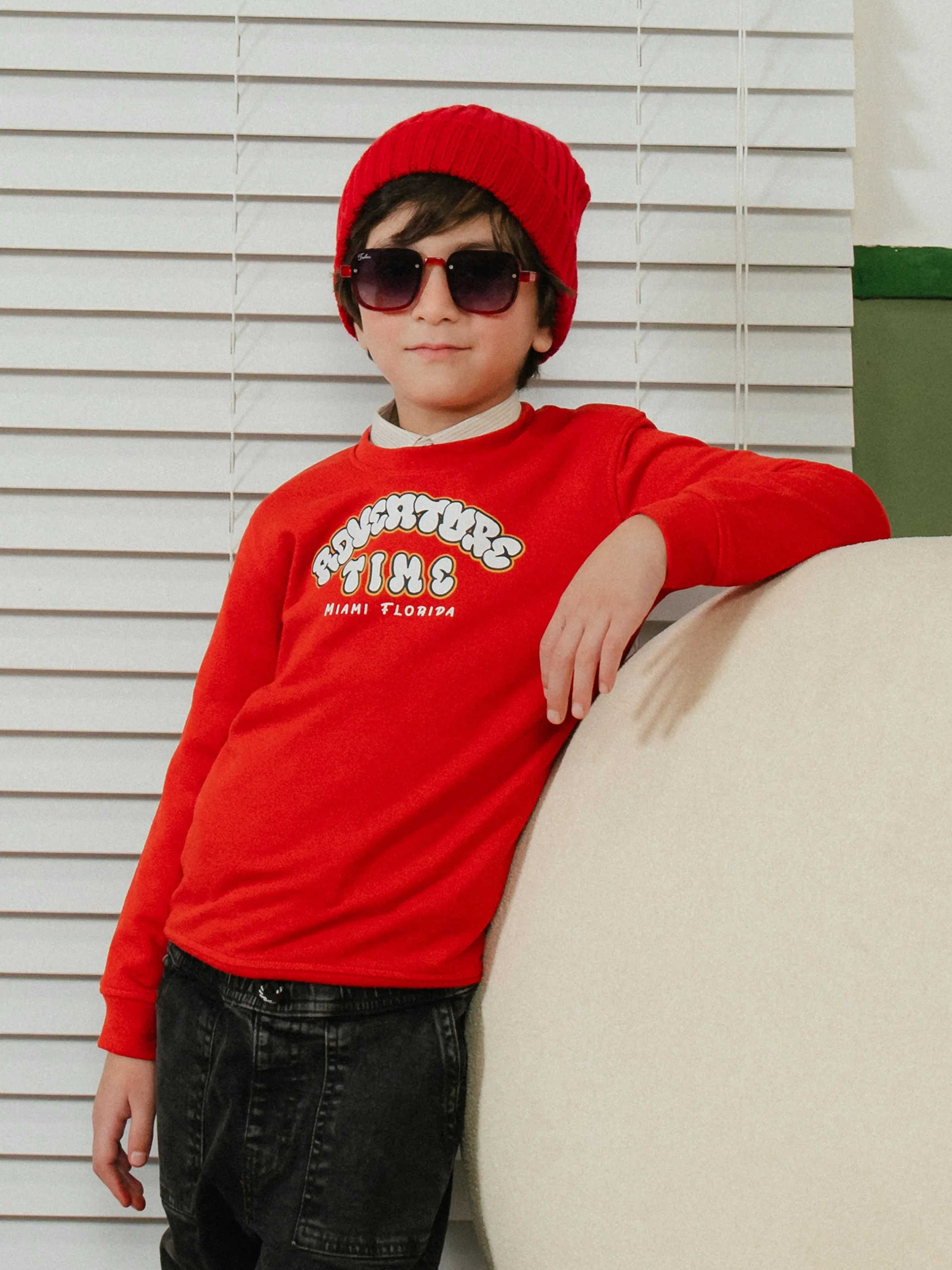 Boy's Red Sweatshirt - EBTSS24-001 - Image 2