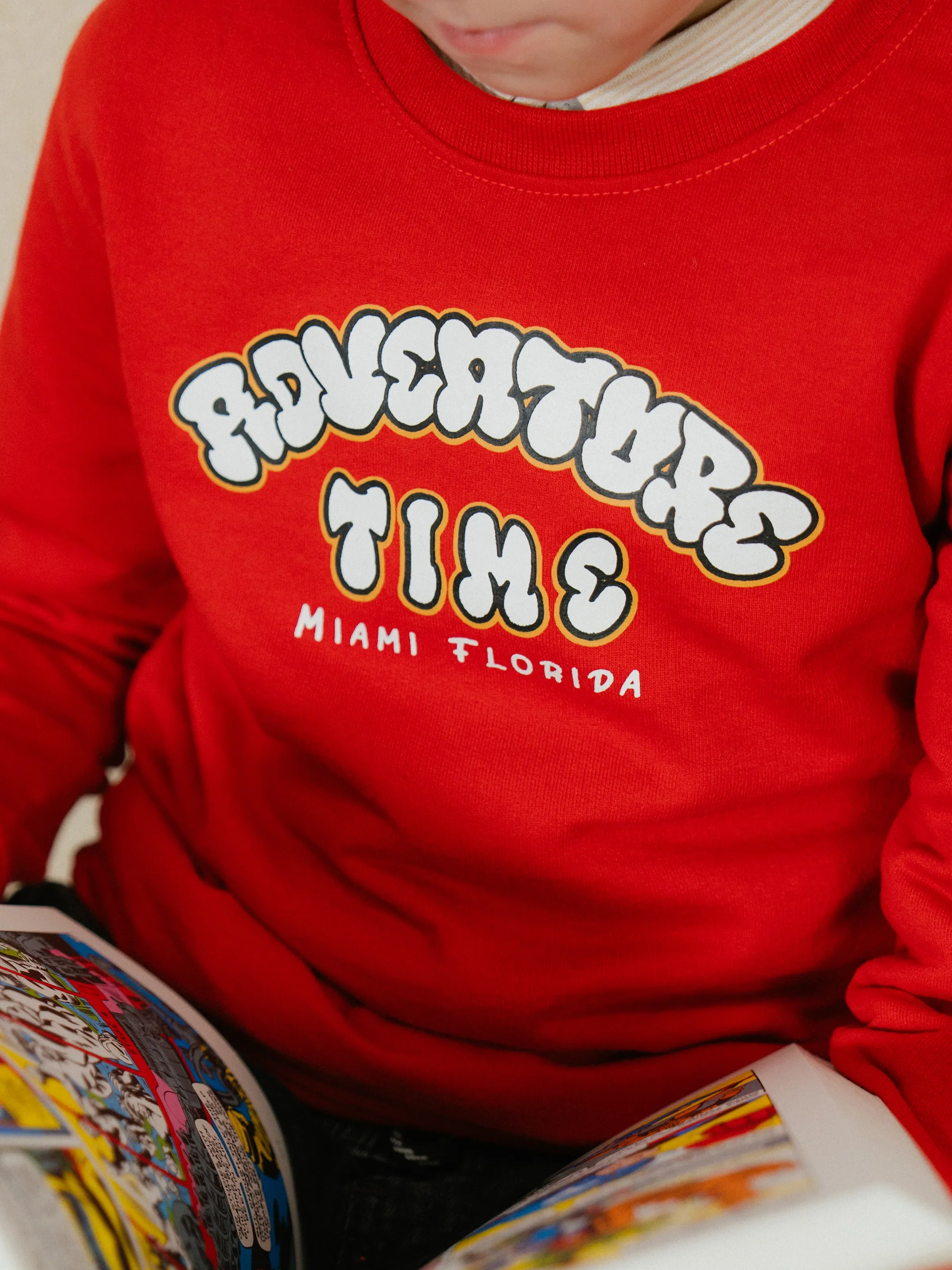 Boy's Red Sweatshirt - EBTSS24-001 - Image 4