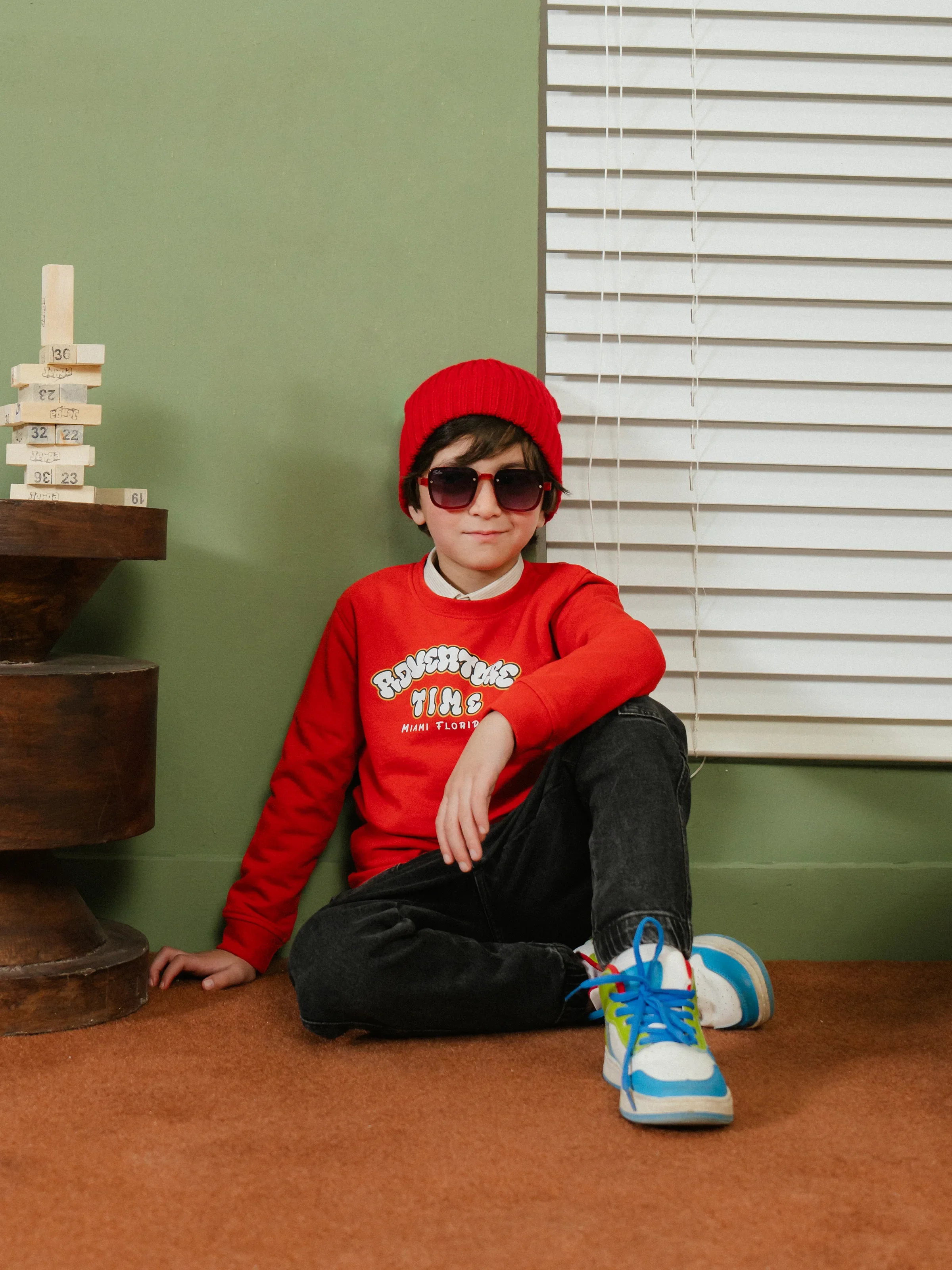 Boy's Red Sweatshirt - EBTSS24-001 - Image 5