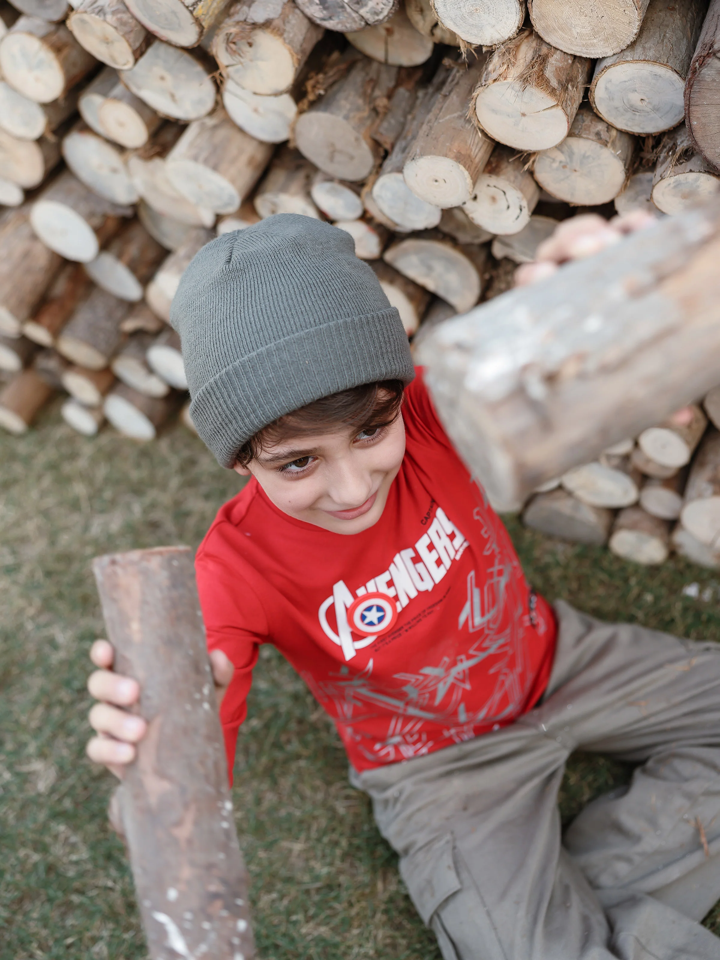 Boy's Red Sweatshirt - EBTSS5-023 - Image 6