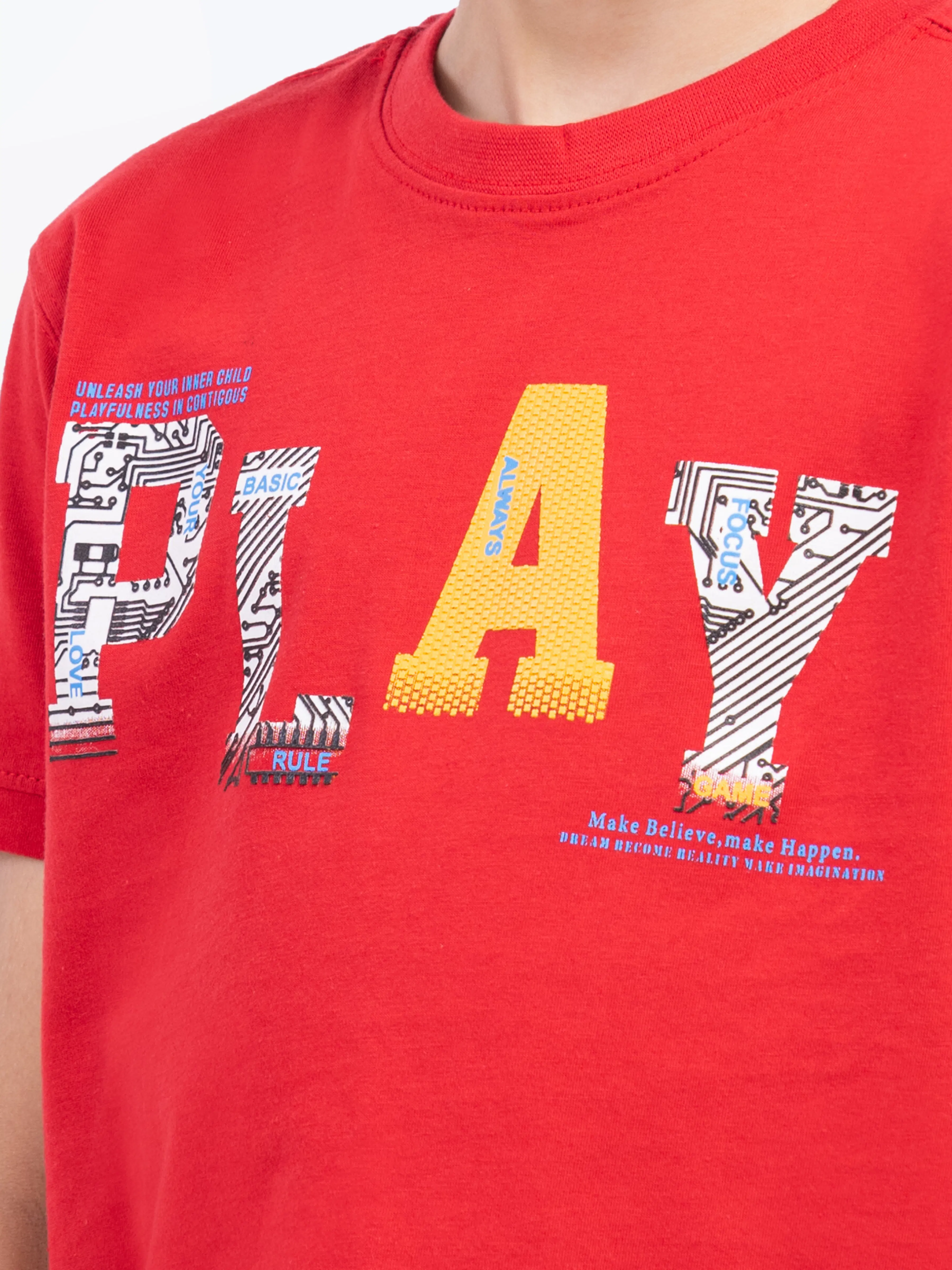 Boy's Red T-Shirt - EBTTS5-018 - Image 3