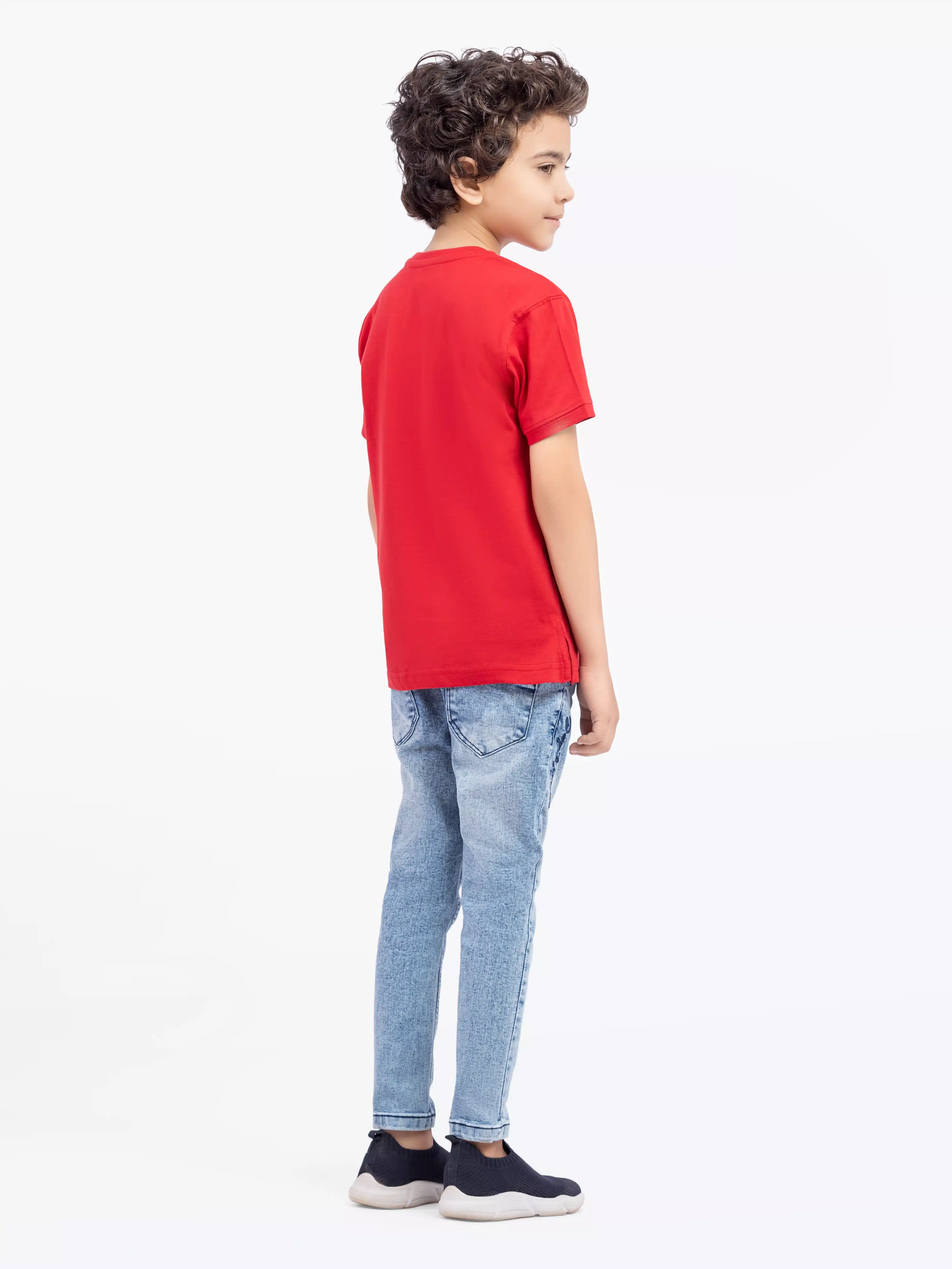 Boy's Red T-Shirt - EBTTS5-018 - Image 5