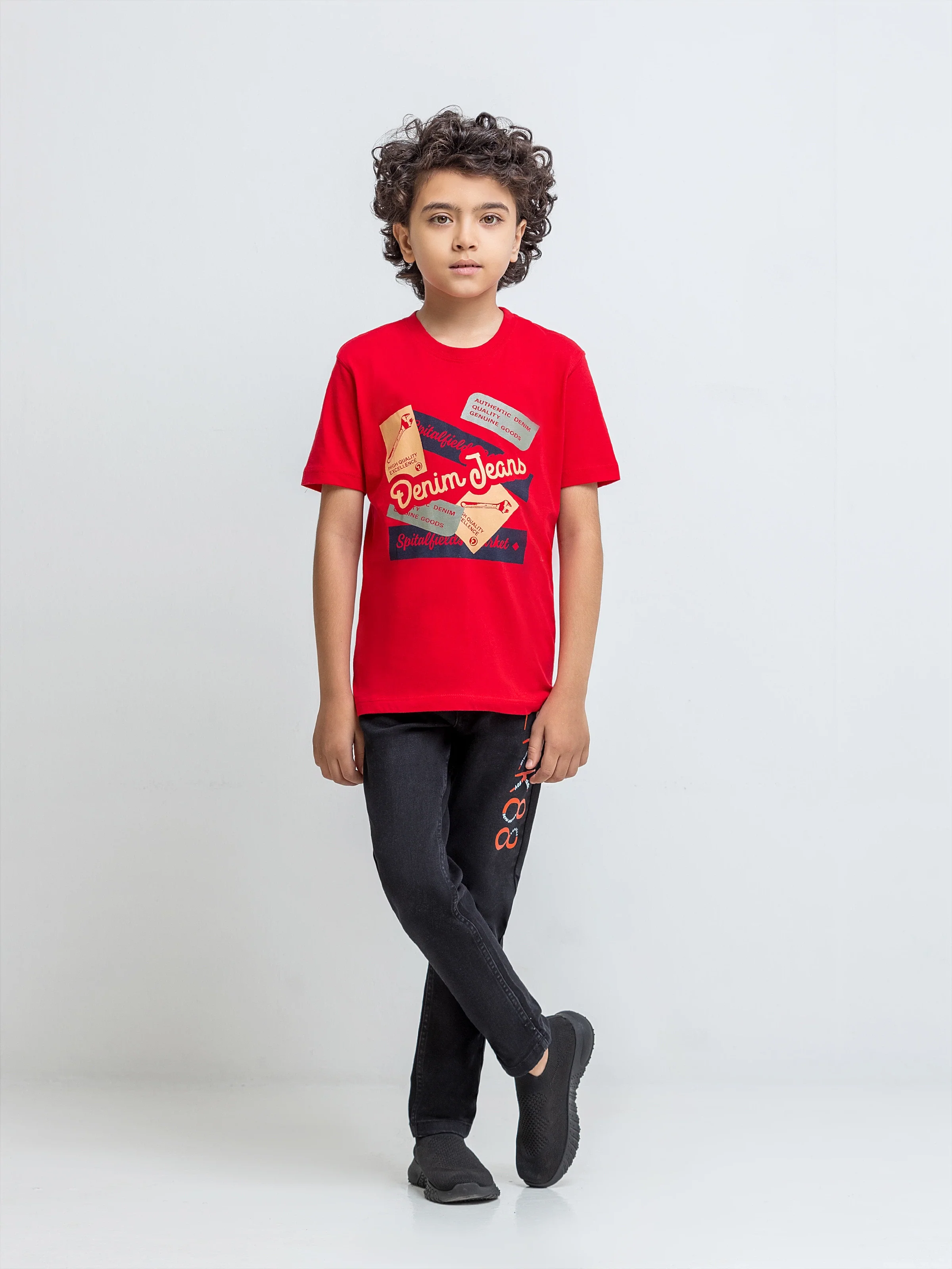 Boy's Red T-Shirt - EBTTS6-033 - Image 2