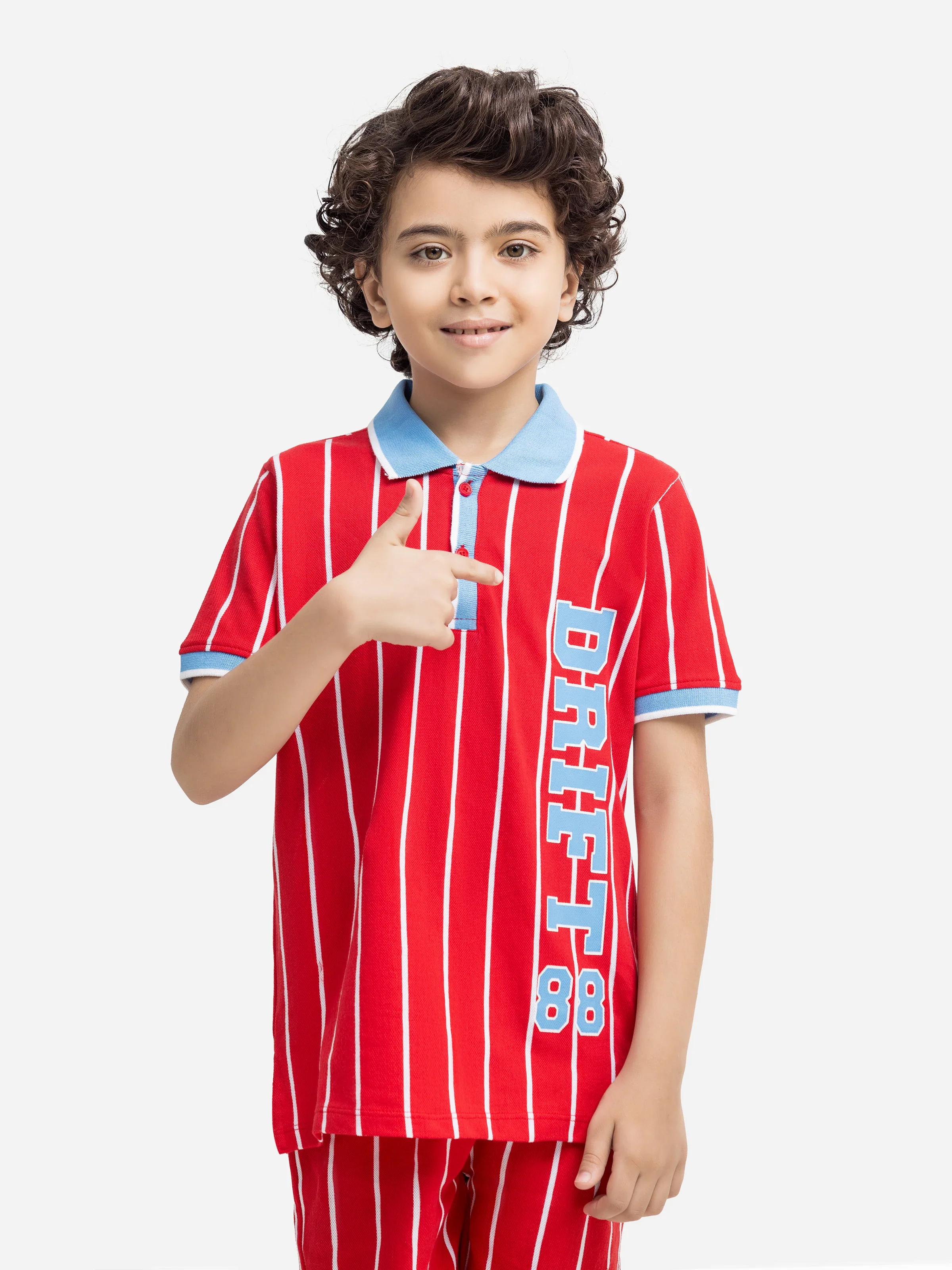 Boy's Red & White Co-Ord Set - EBTCS5-023 - Image 2