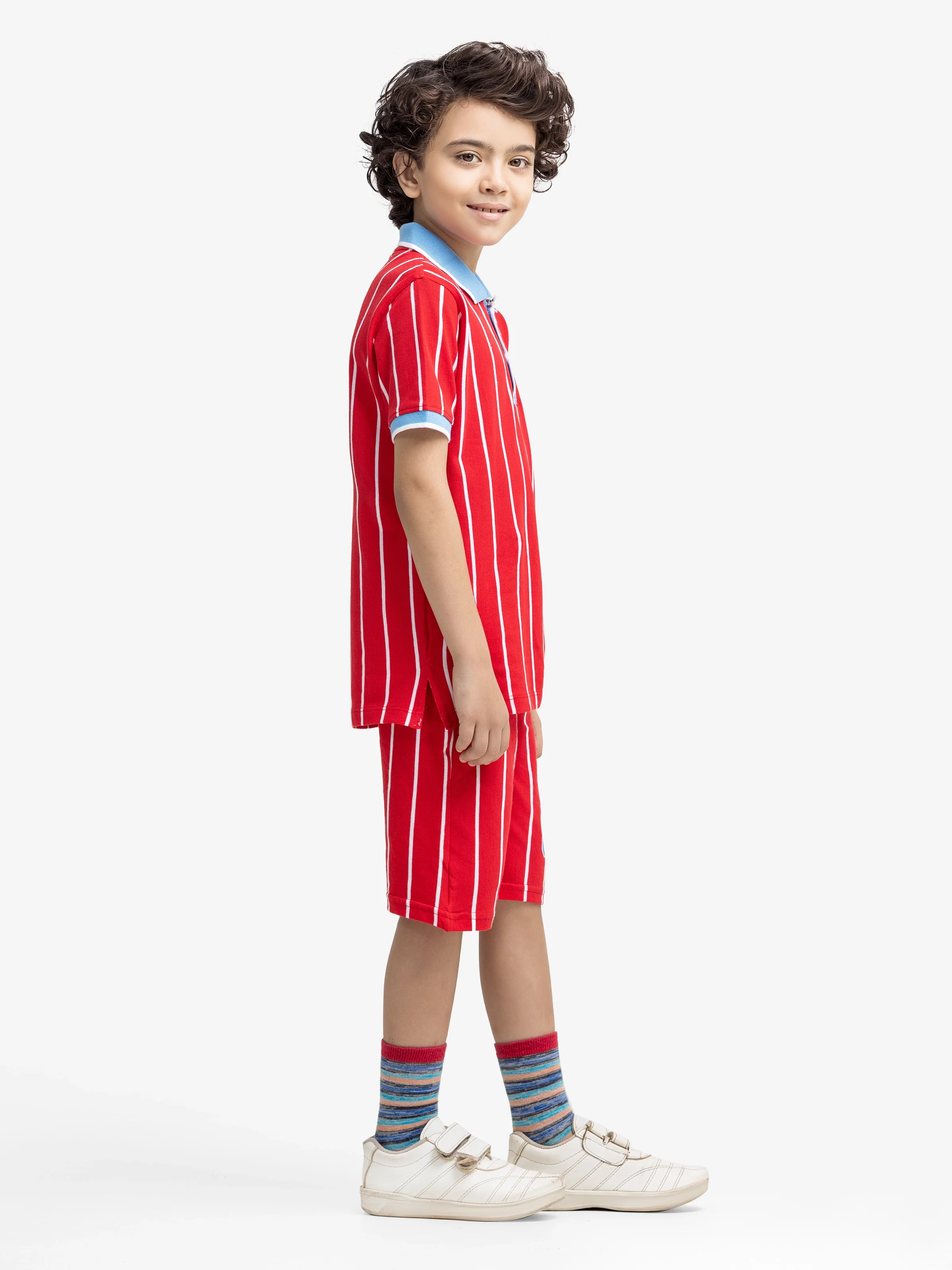 Boy's Red & White Co-Ord Set - EBTCS5-023 - Image 4