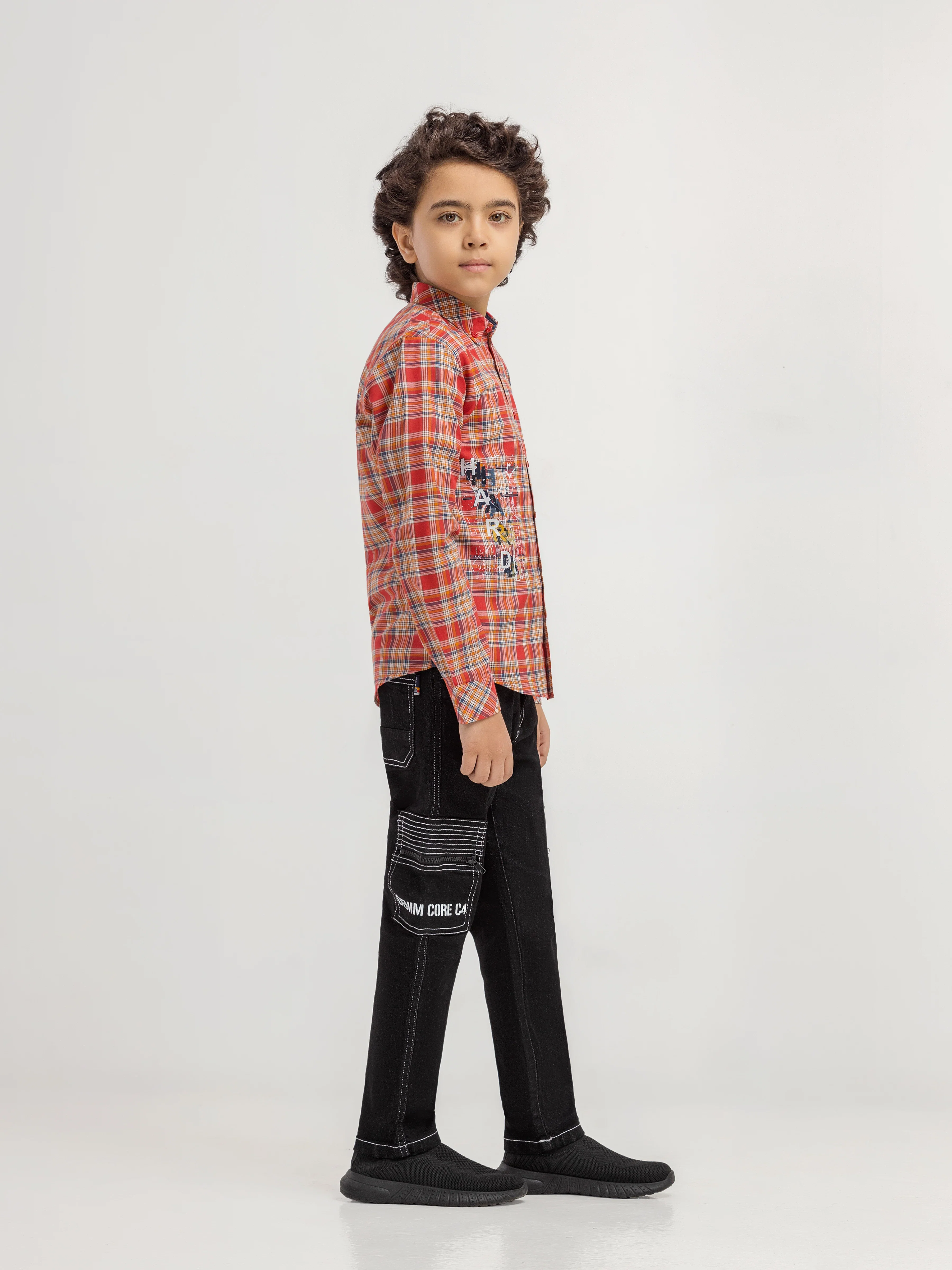 Boy's Red & White Shirt - EBTSF6-27689-2P - Image 5