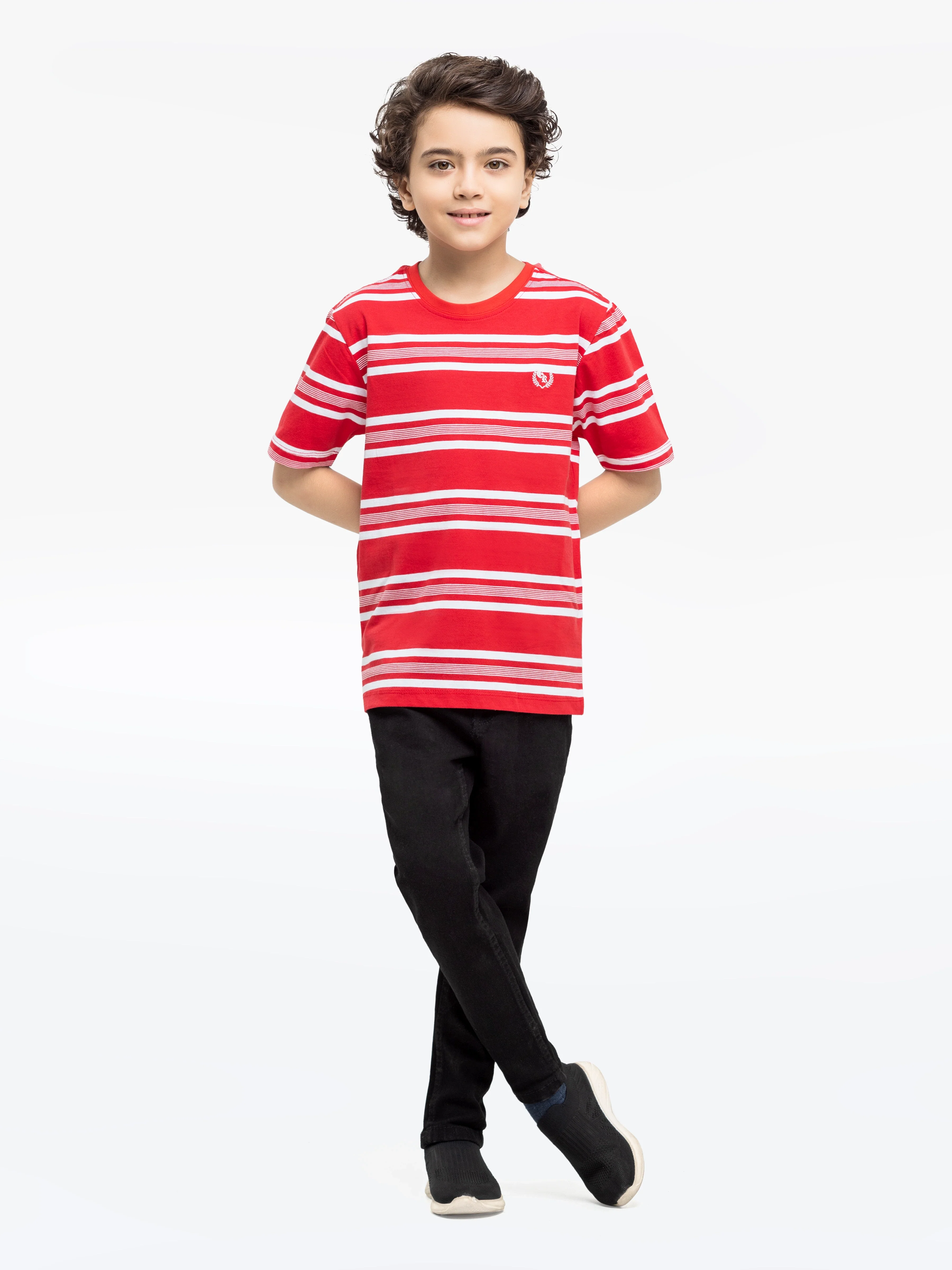 Boy's Red & White T-Shirt - EBTTS24-013 - Image 2