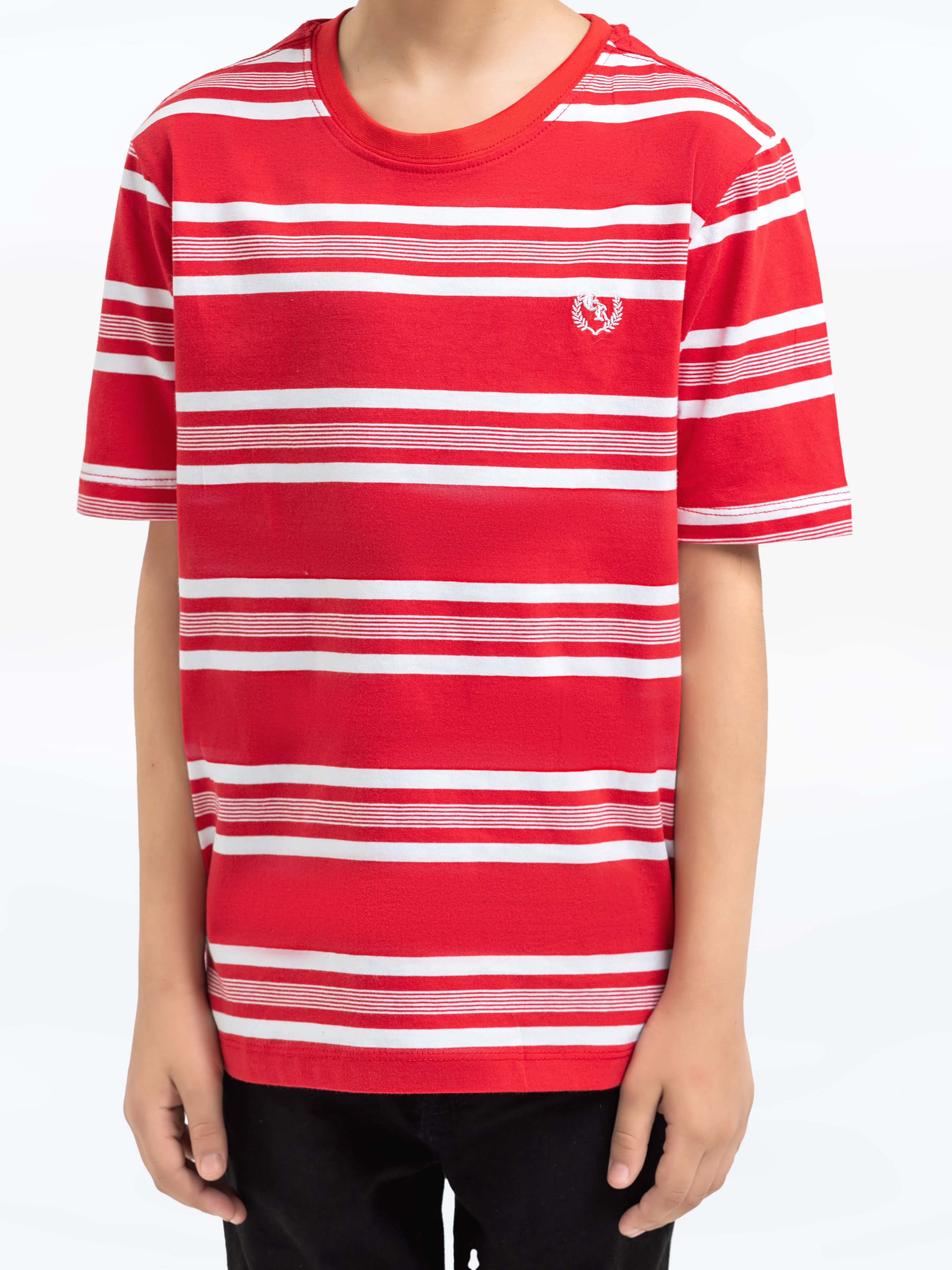 Boy's Red & White T-Shirt - EBTTS24-013 - Image 3