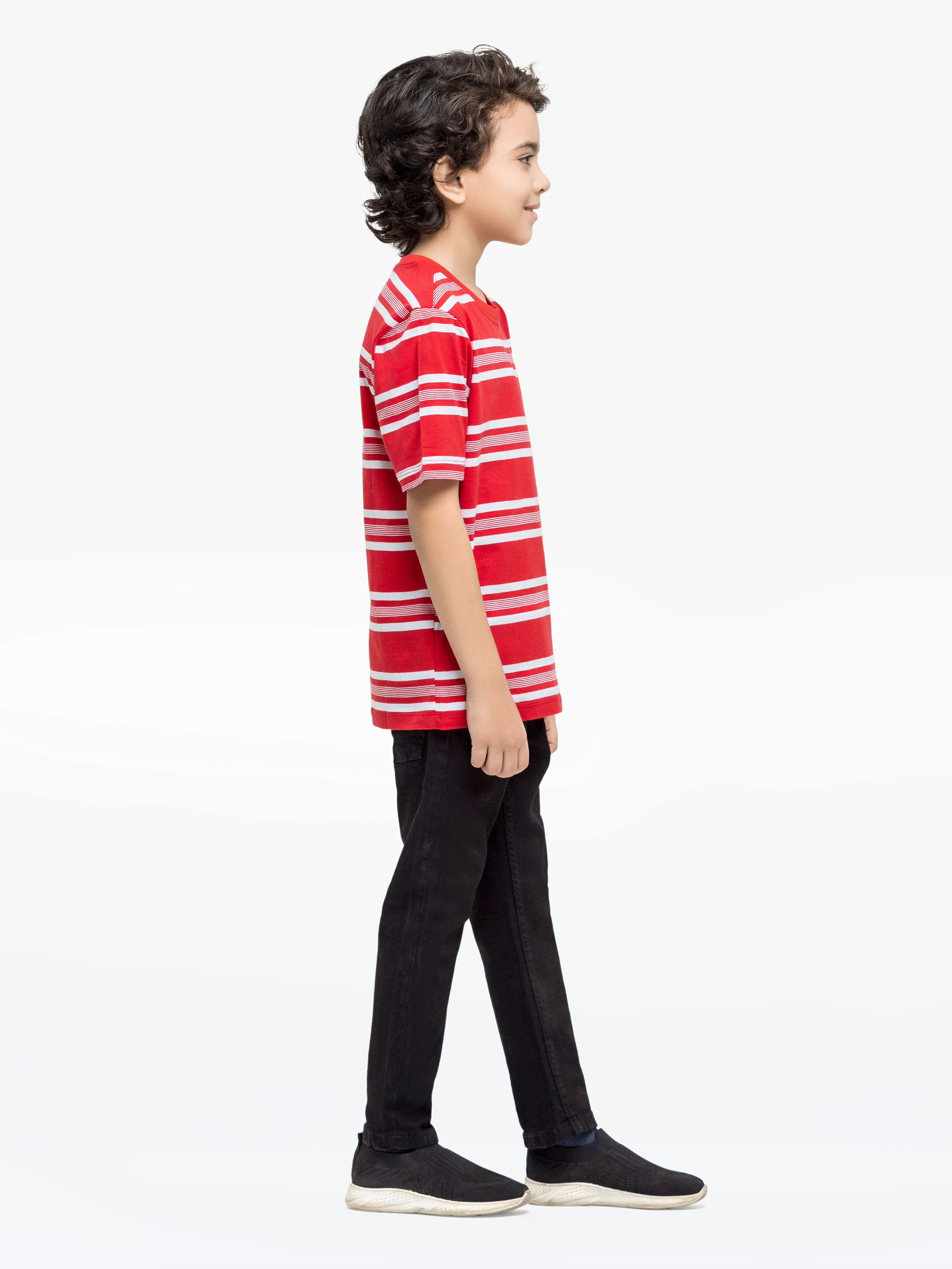 Boy's Red & White T-Shirt - EBTTS24-013 - Image 4