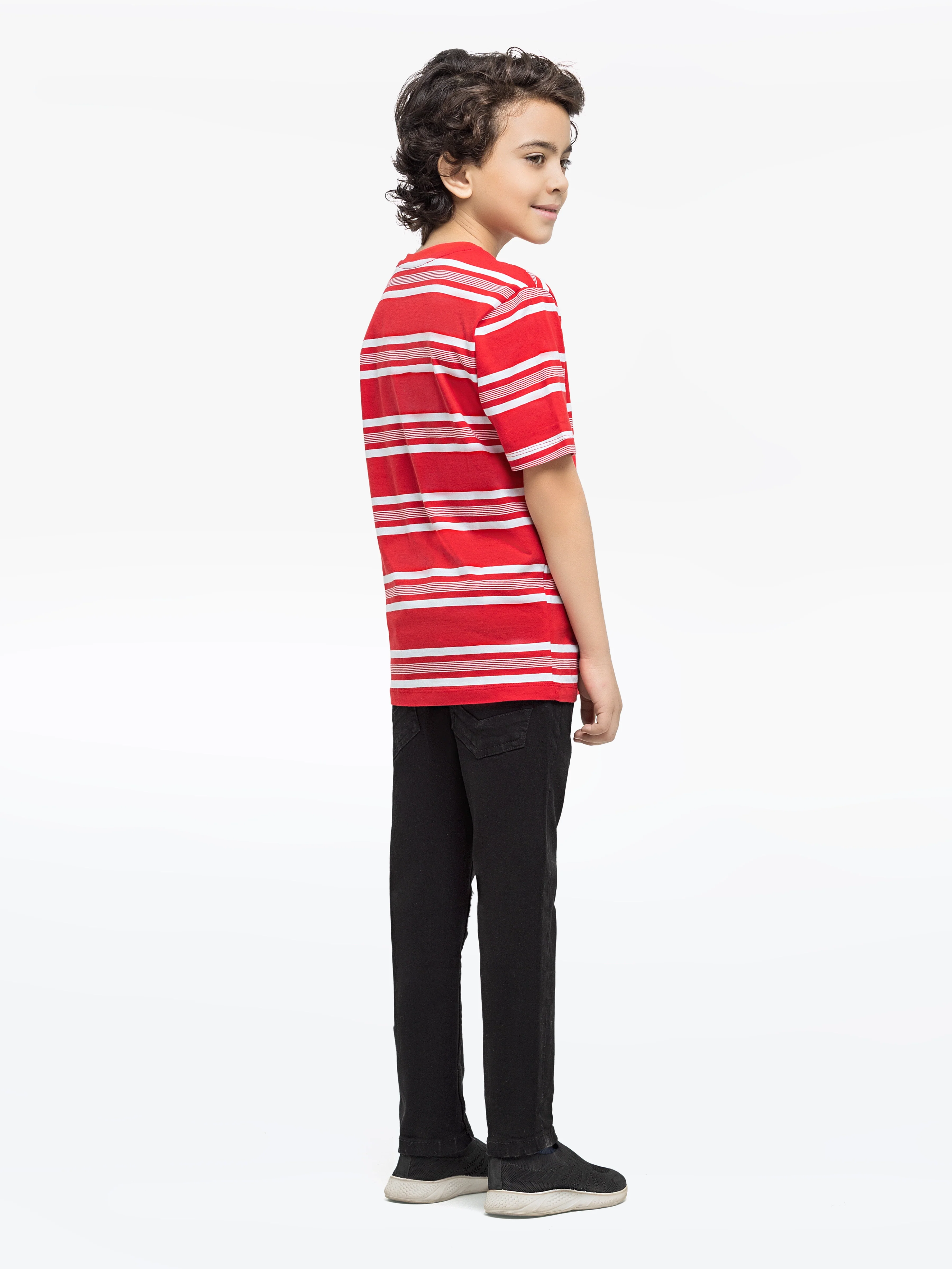 Boy's Red & White T-Shirt - EBTTS24-013 - Image 5