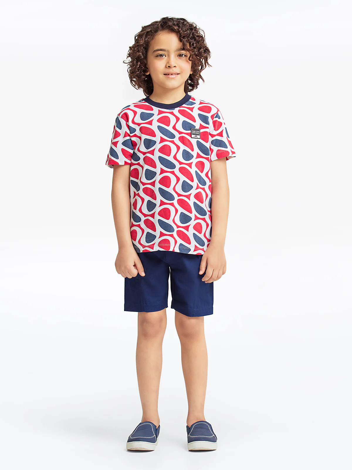 Boy's Red & White T-Shirt - EBTTS23-058