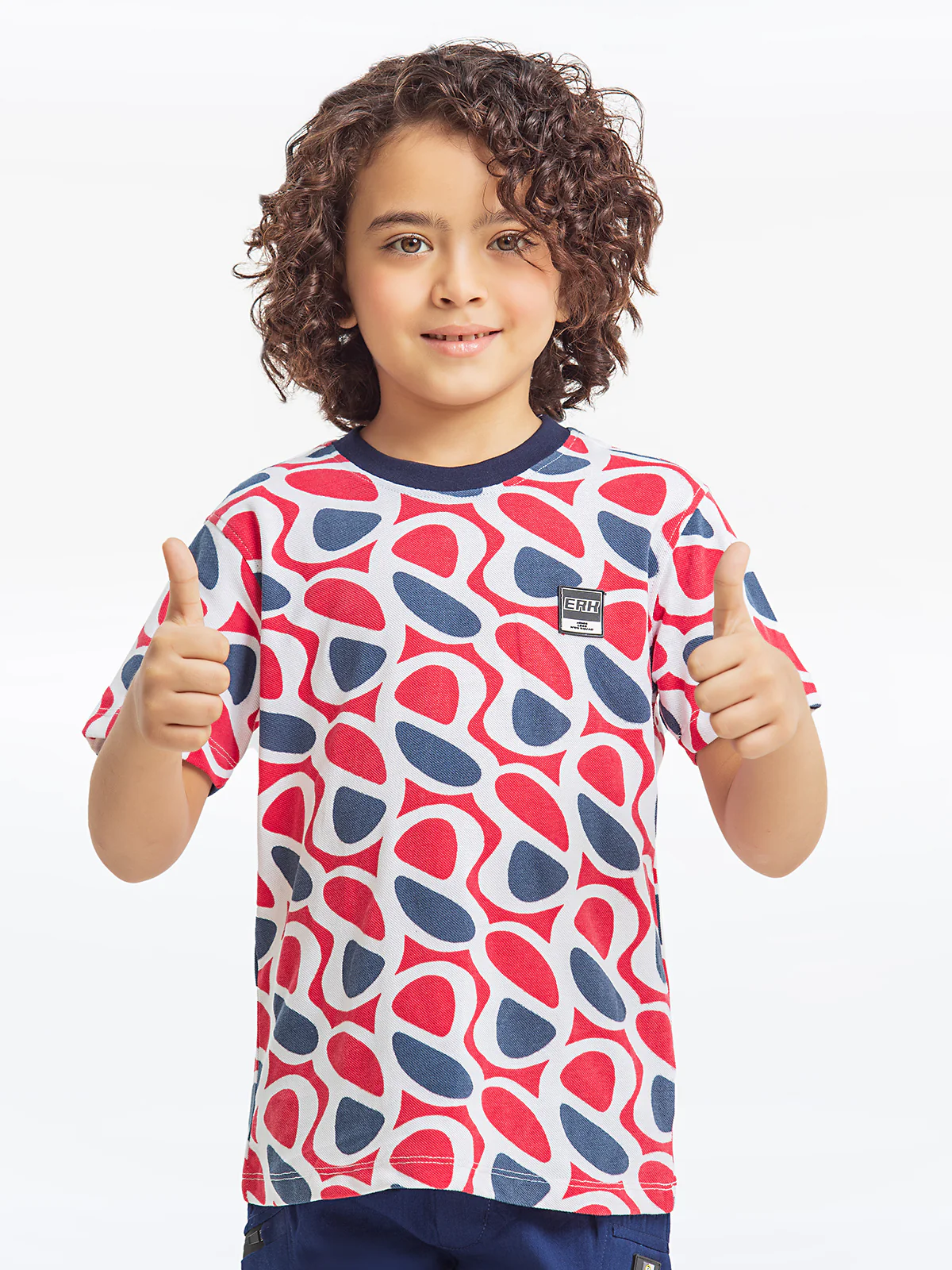Boy's Red & White T-Shirt - EBTTS23-058 - Image 2