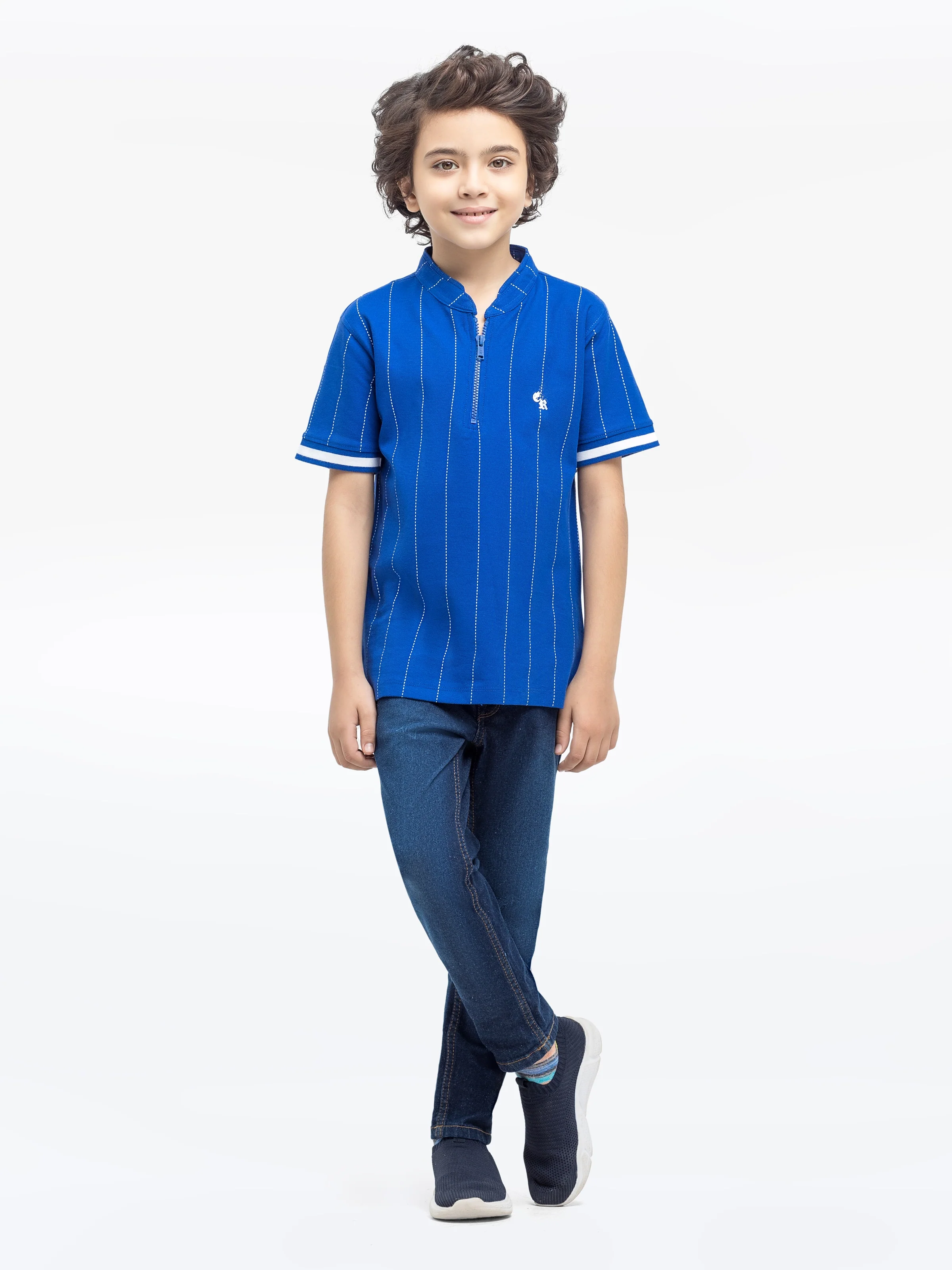 Boy's Royal Blue Polo Shirt - EBTPS24-077 - Image 2