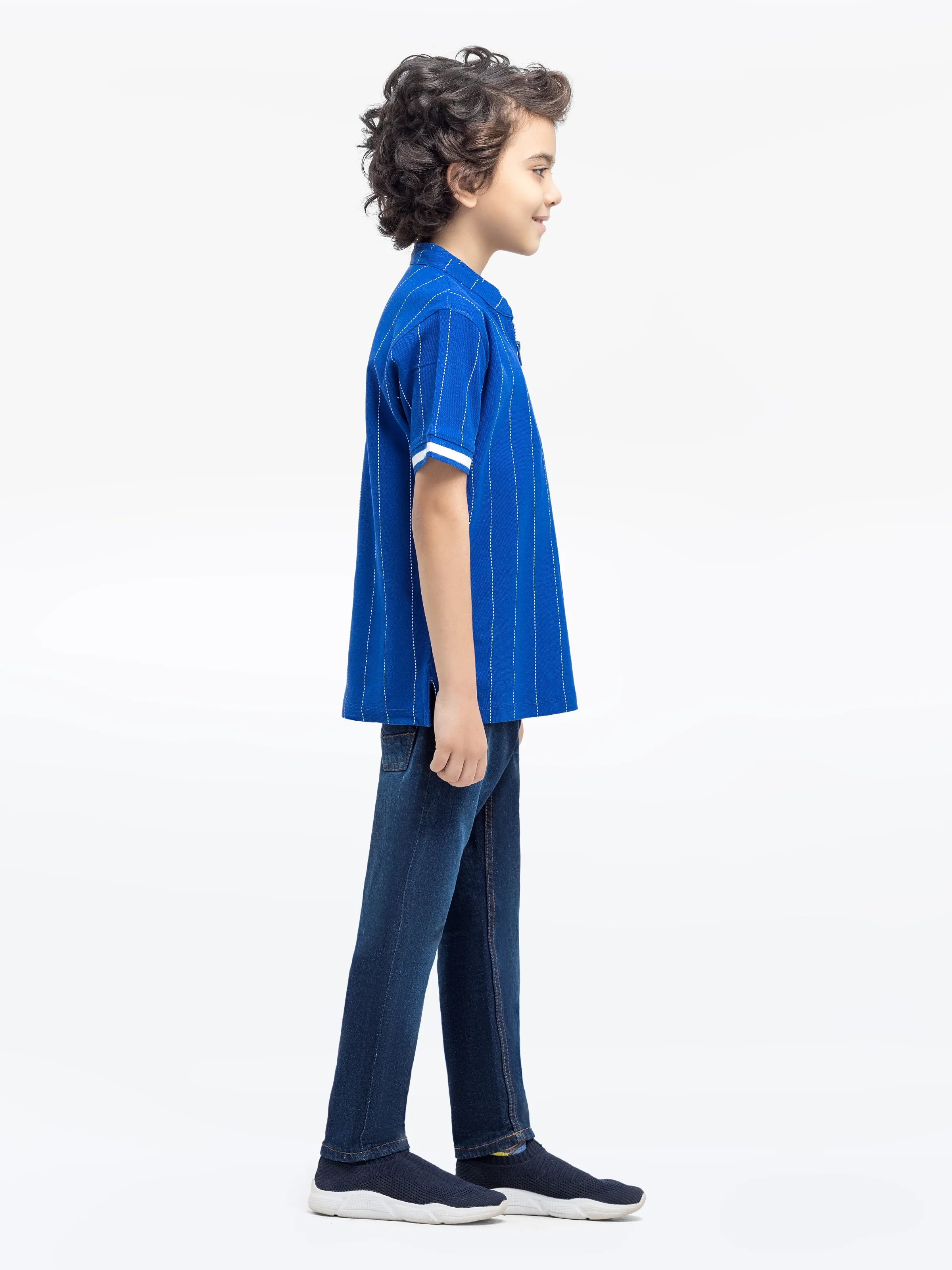 Boy's Royal Blue Polo Shirt - EBTPS24-077 - Image 4