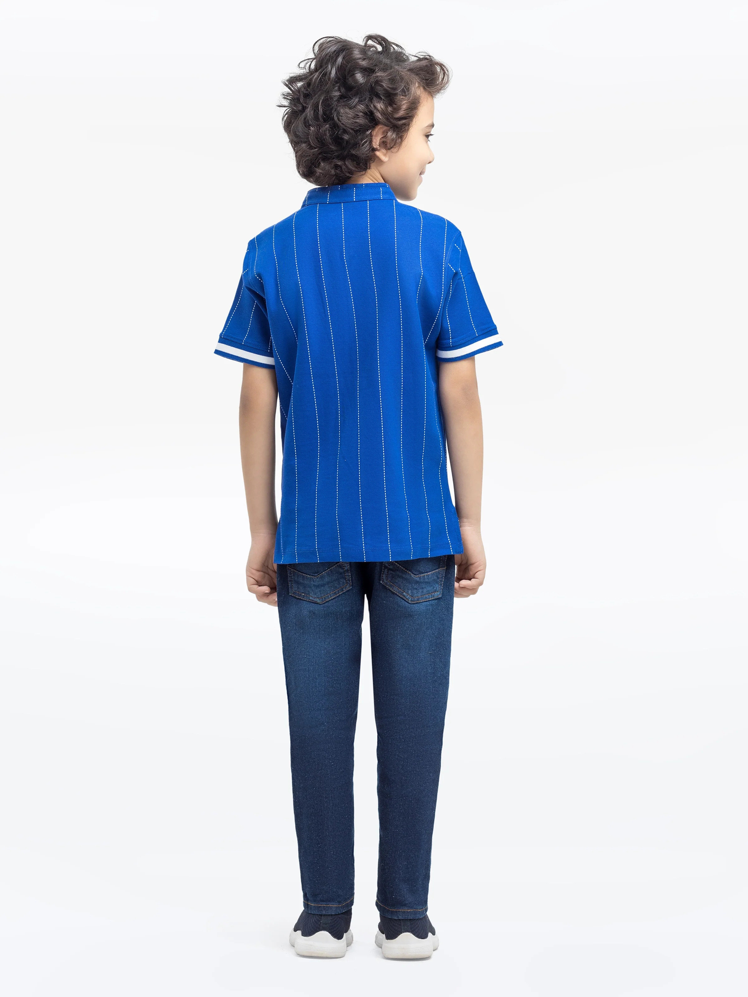 Boy's Royal Blue Polo Shirt - EBTPS24-077 - Image 5