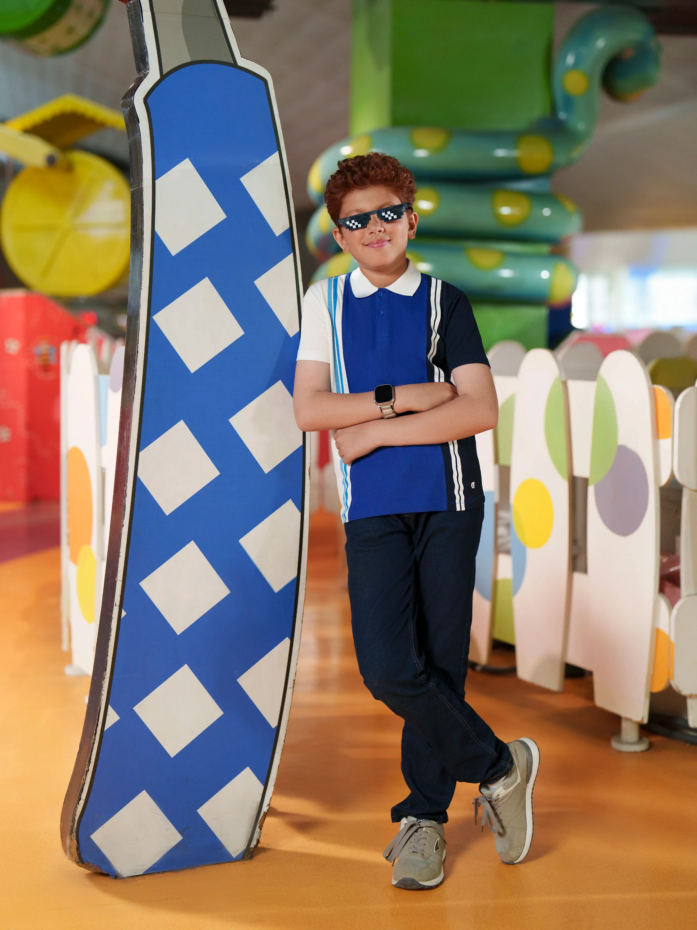 Boy's Royal Blue Polo Shirt - EBTPS6-014 - Image 6