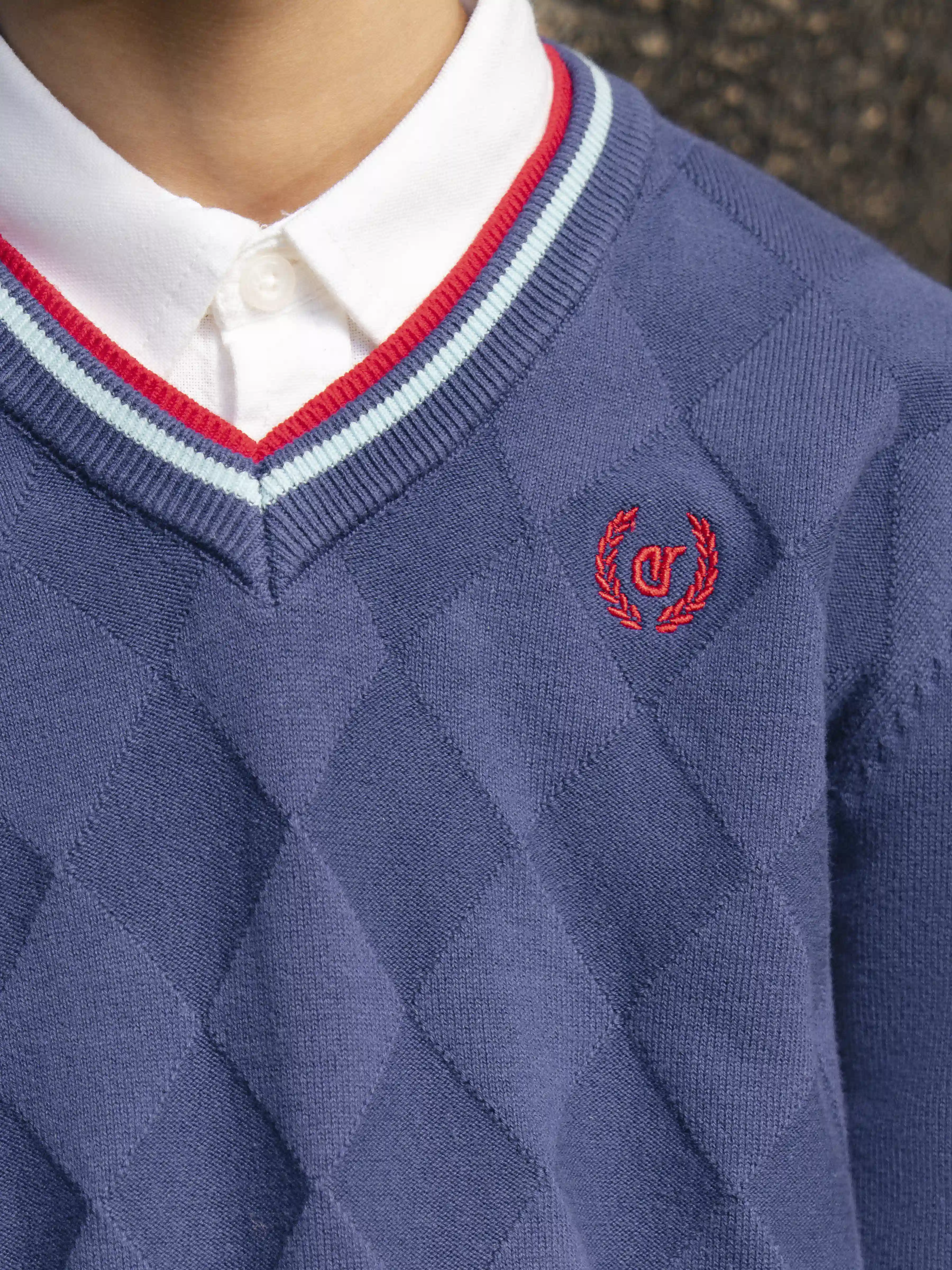 Boy's Royal Blue Sweater - EBTSWT5-012 - Image 2