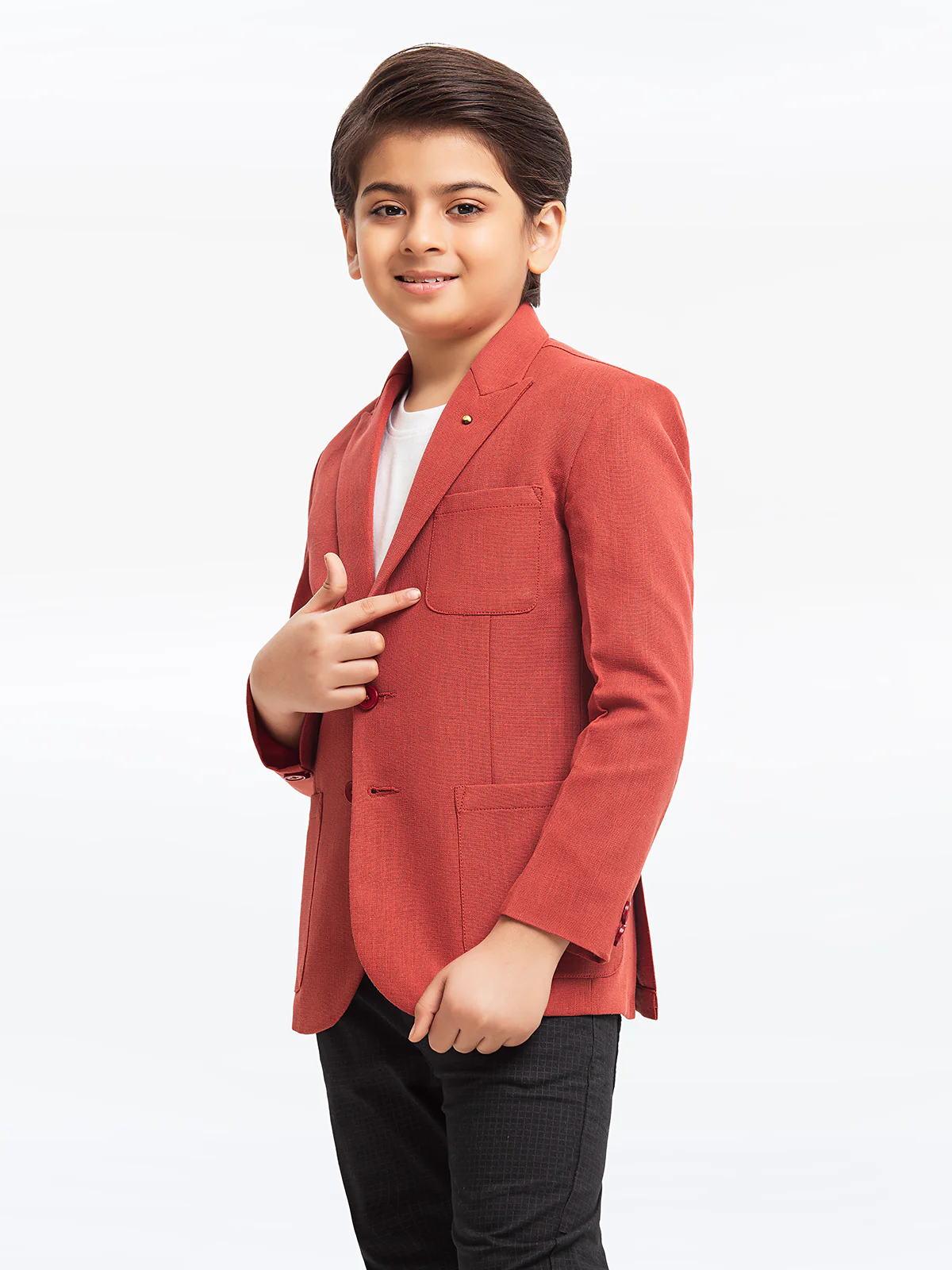 Boy's Rust Blazer - EBTB23-4497 - Image 2