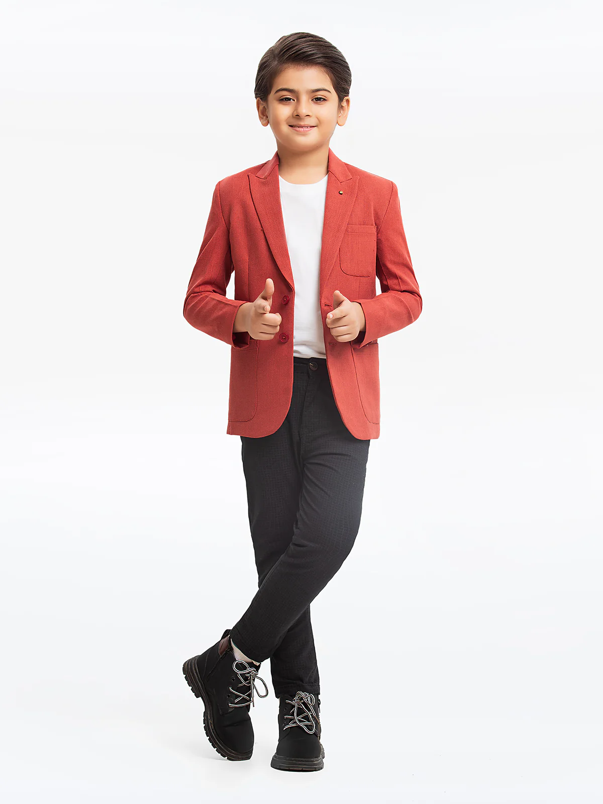 Boy's Rust Blazer - EBTB23-4497 - Image 3