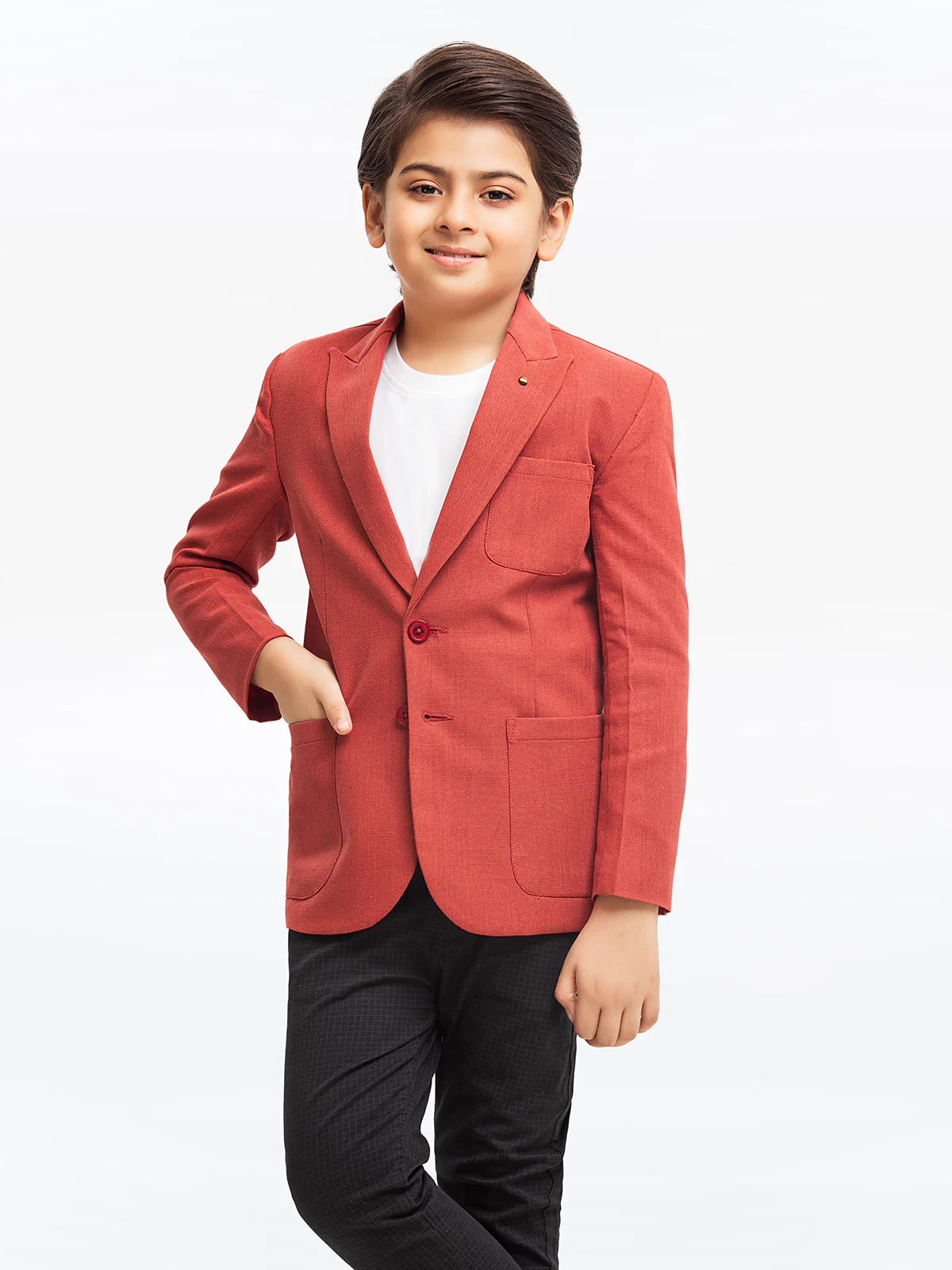 Boy's Rust Blazer - EBTB23-4497 - Image 4