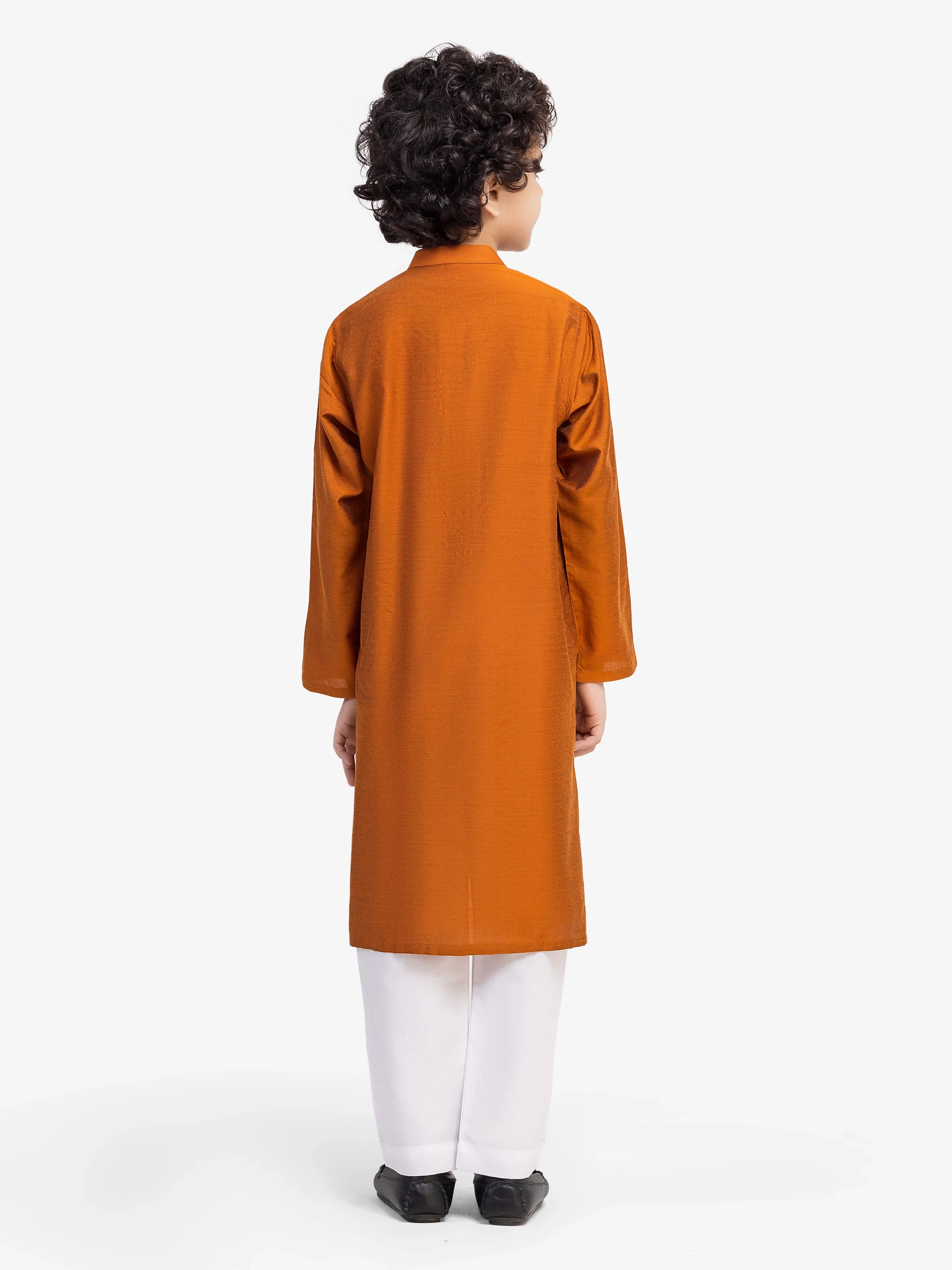 Boy's Rust Kurta - EBTKC5-023 - Image 5