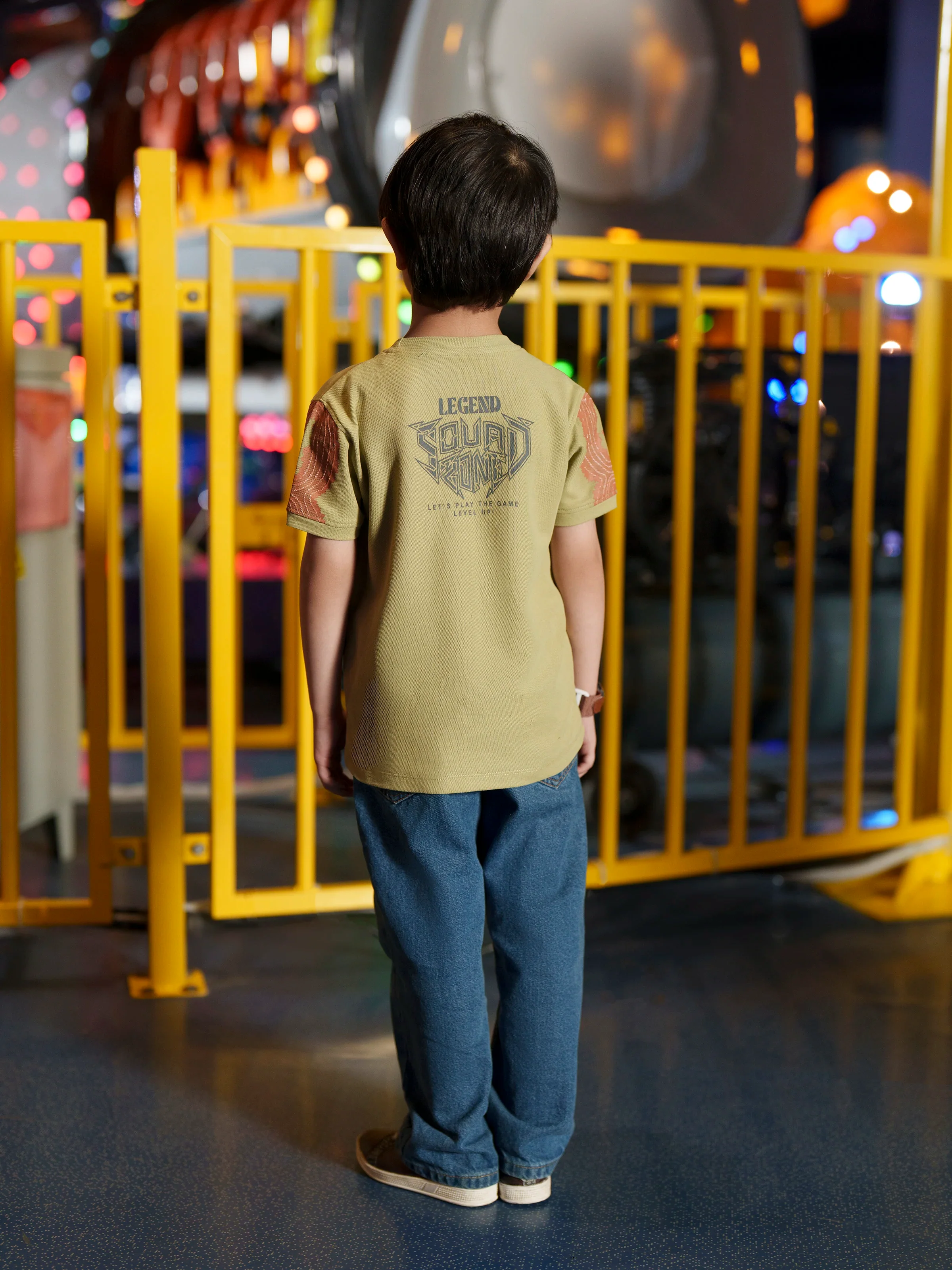 Boy's Sage Green T-Shirt - EBTTS6-021 - Image 6
