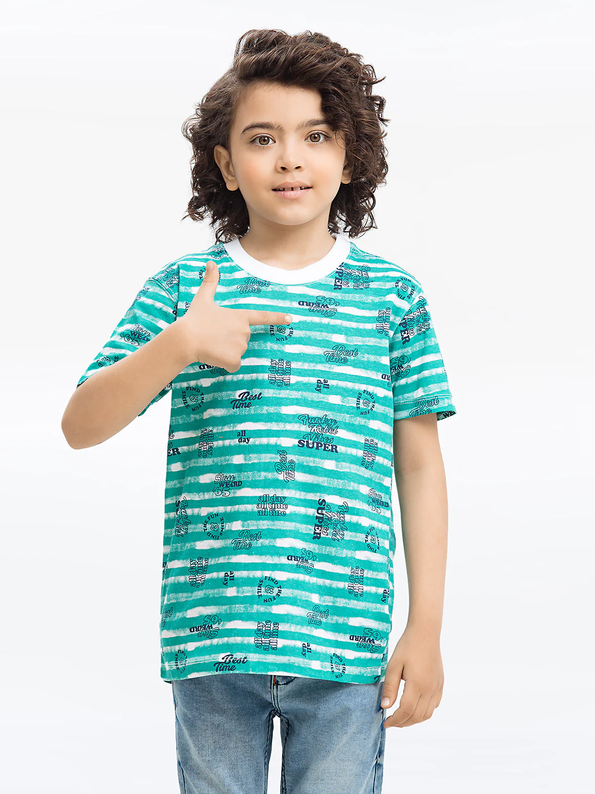 Boy's Sea Green T-Shirt - EBTTS24-003 - Image 2