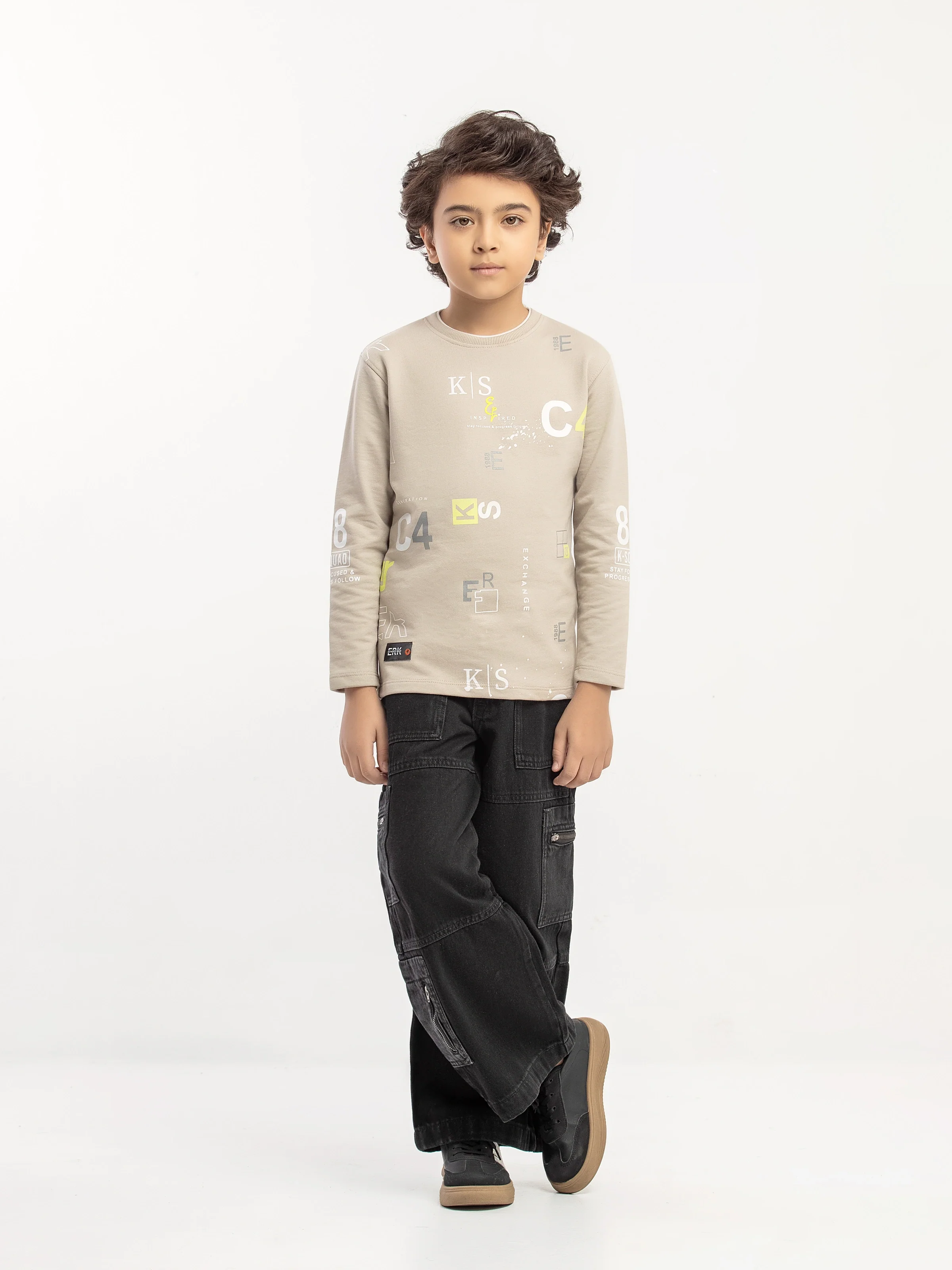 Boy's Silver Grey Sweatshirt - EBTSS5-020 - Image 2