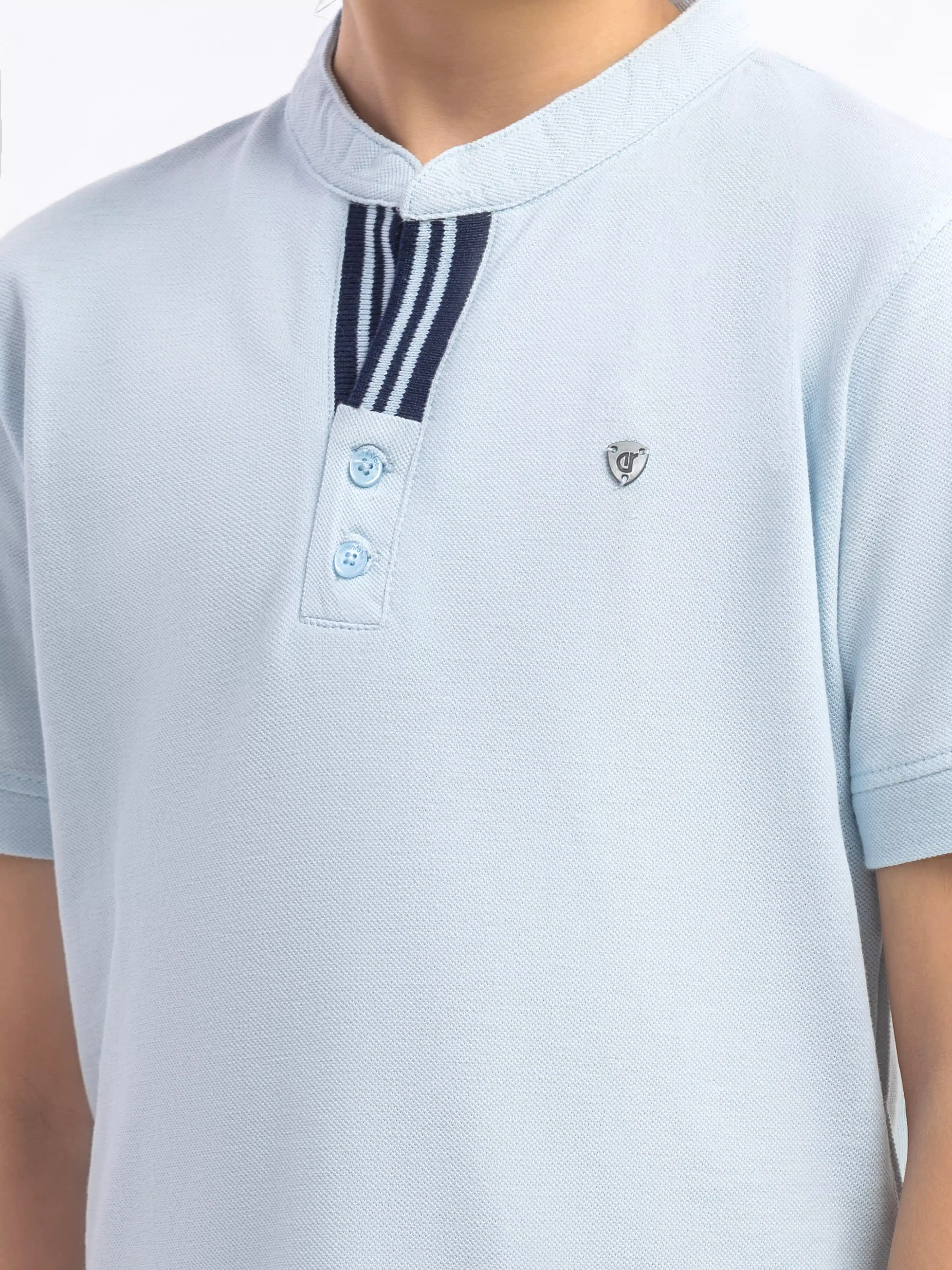 Boy's Sky Blue Polo Shirt - EBTPS6-021 - Image 3