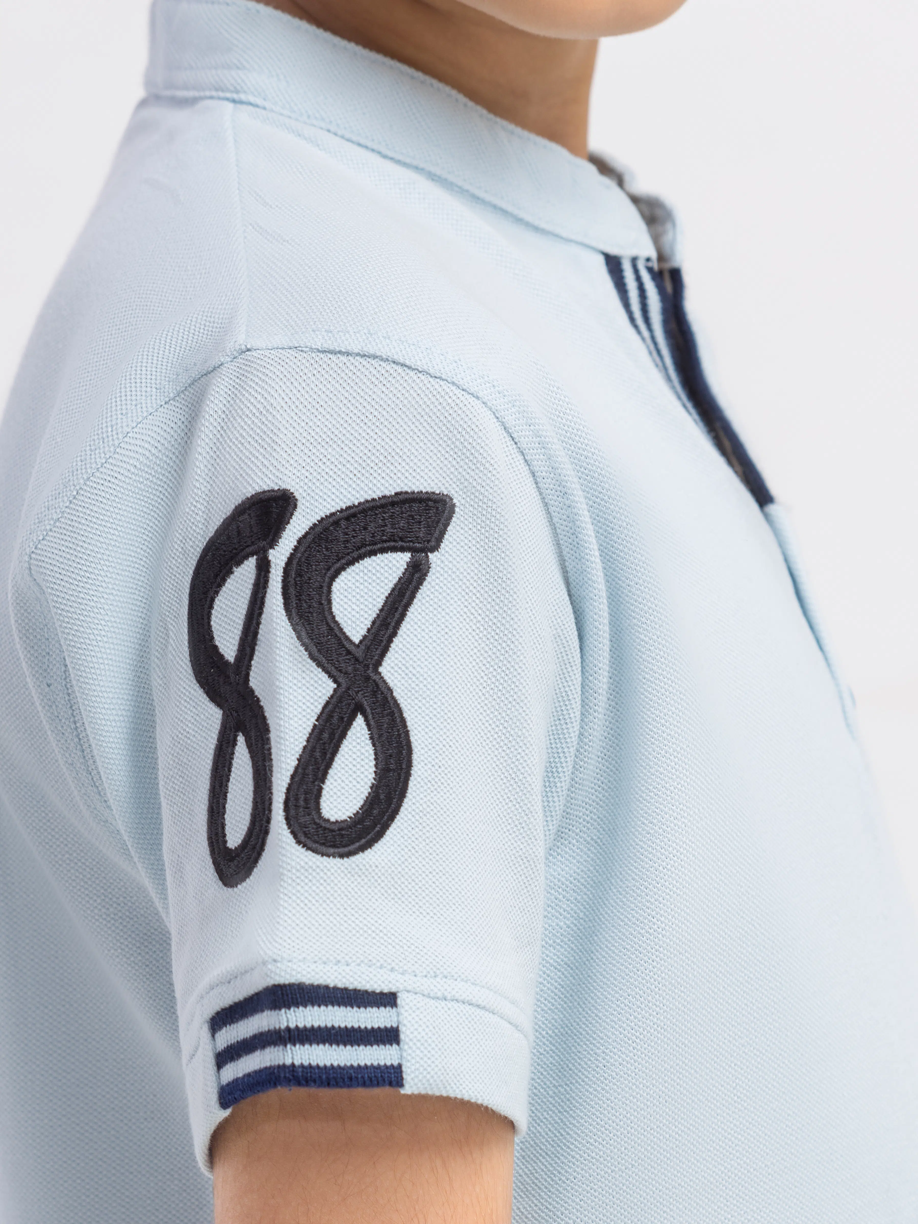 Boy's Sky Blue Polo Shirt - EBTPS6-021 - Image 4