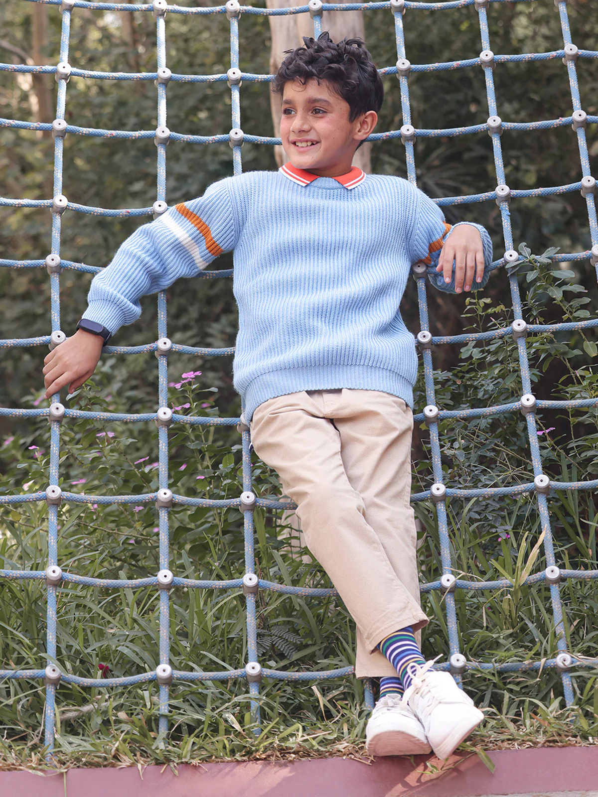 Boy's Sky Blue Sweater - EBTSWT23-015 - Image 3
