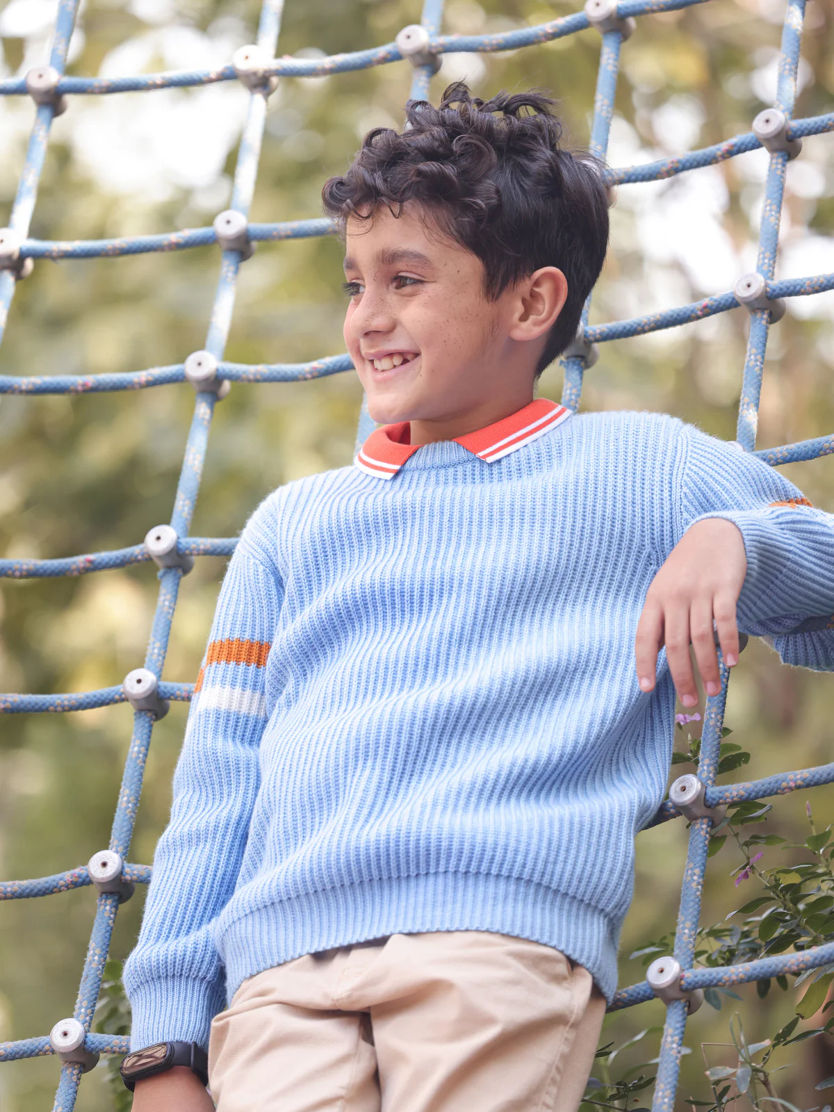Boy's Sky Blue Sweater - EBTSWT23-015 - Image 4