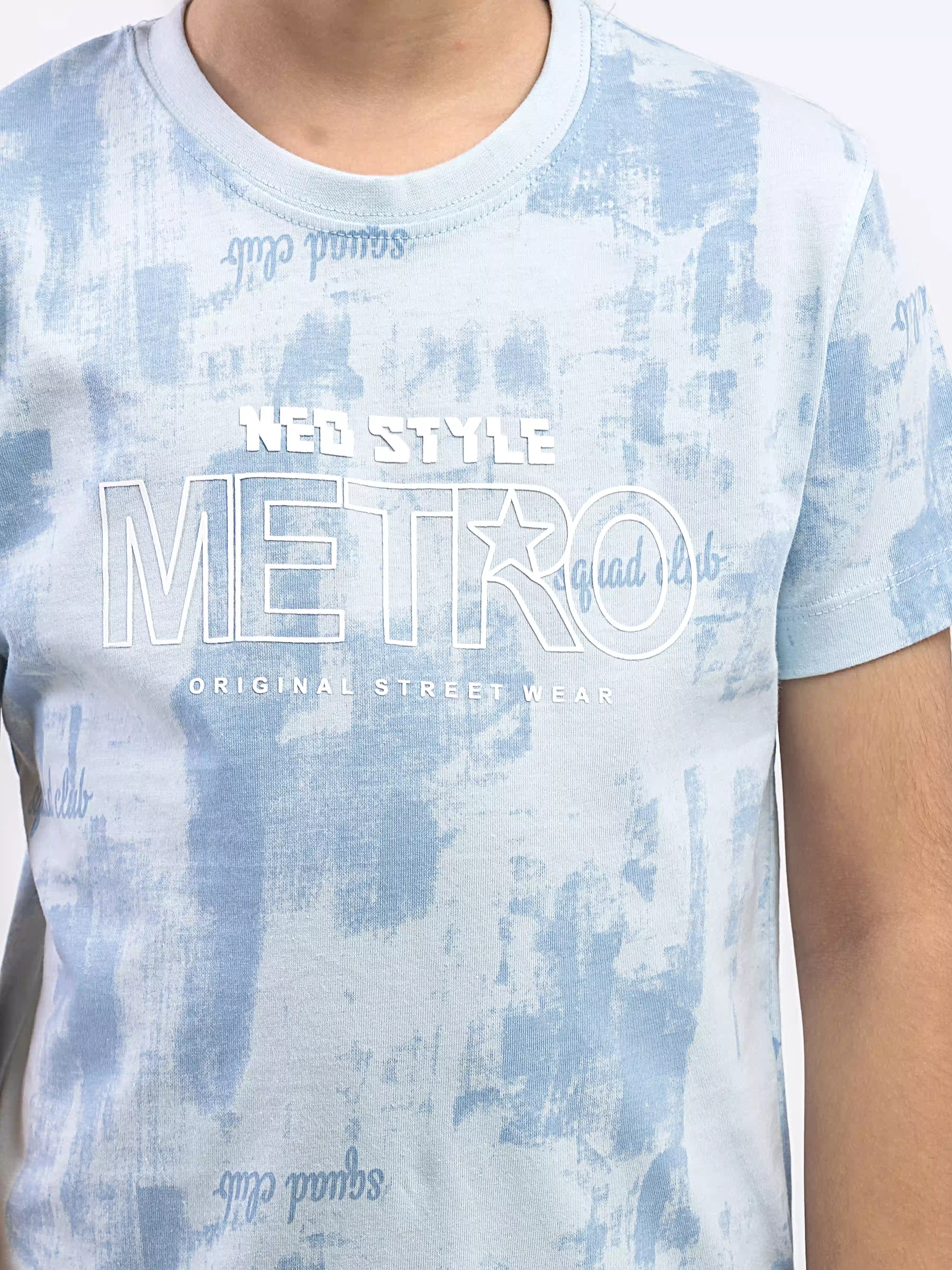Boy's Sky Blue T-Shirt - EBTTS6-036 - Image 3