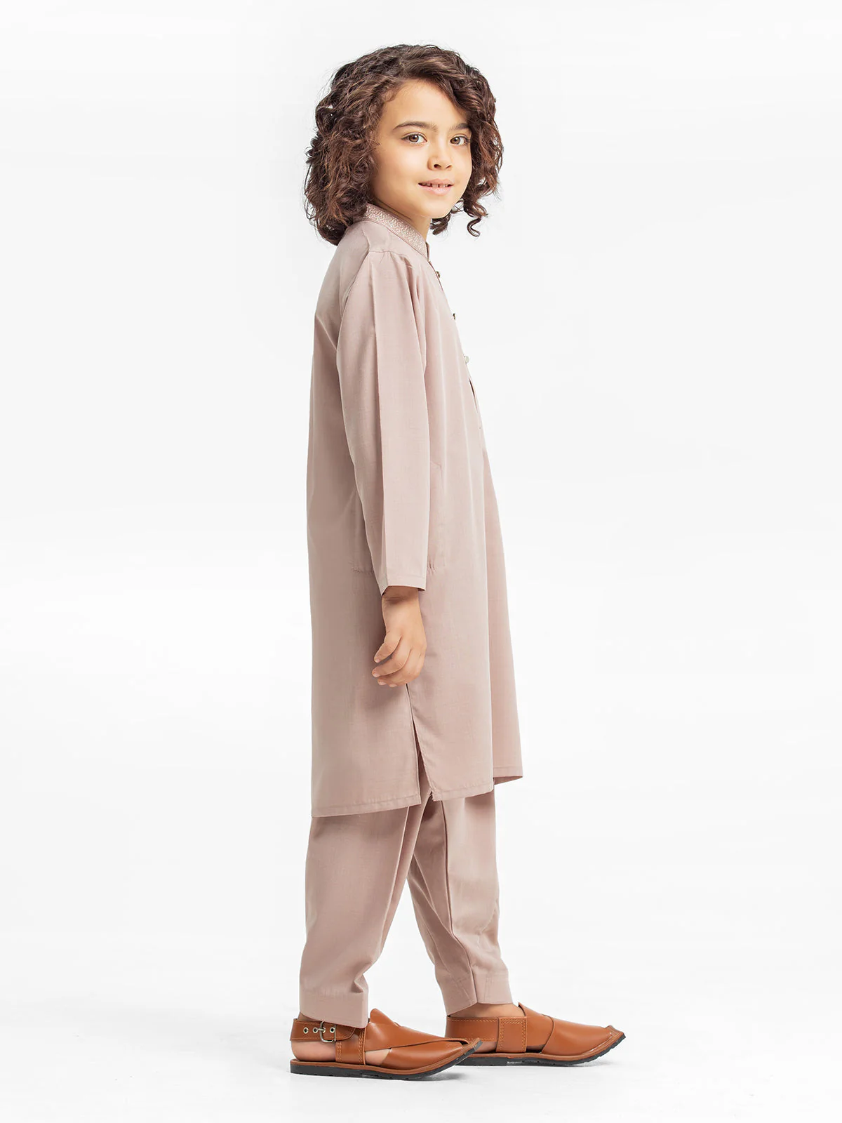 Boy's Tea Rose Kurta Shalwar - EBTKS24-3941 - Image 3