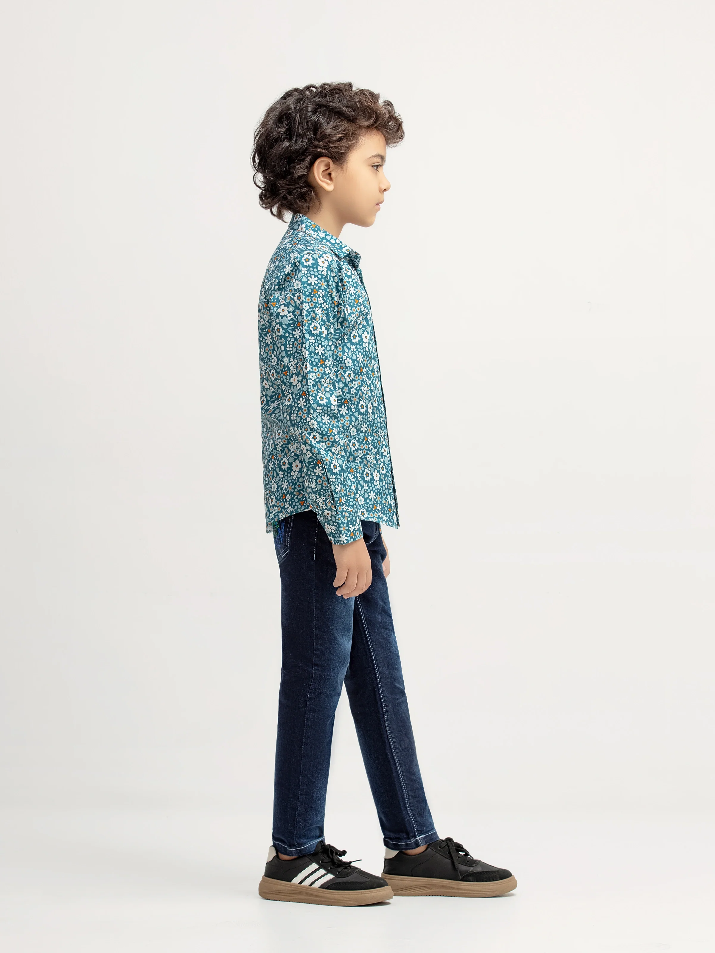 Boy's Teal Blue Shirt - EBTSF5-27672 - Image 4
