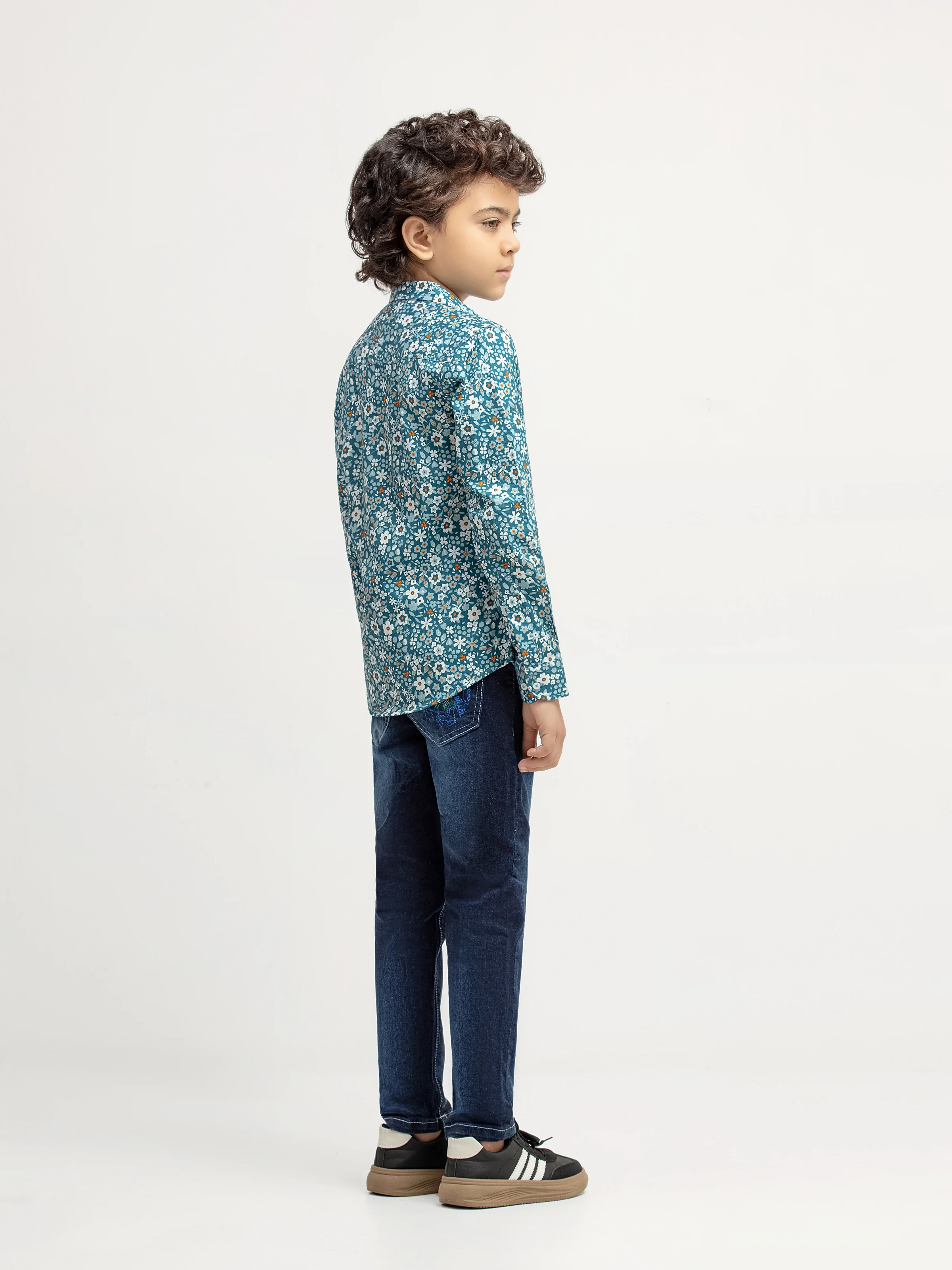 Boy's Teal Blue Shirt - EBTSF5-27672 - Image 5