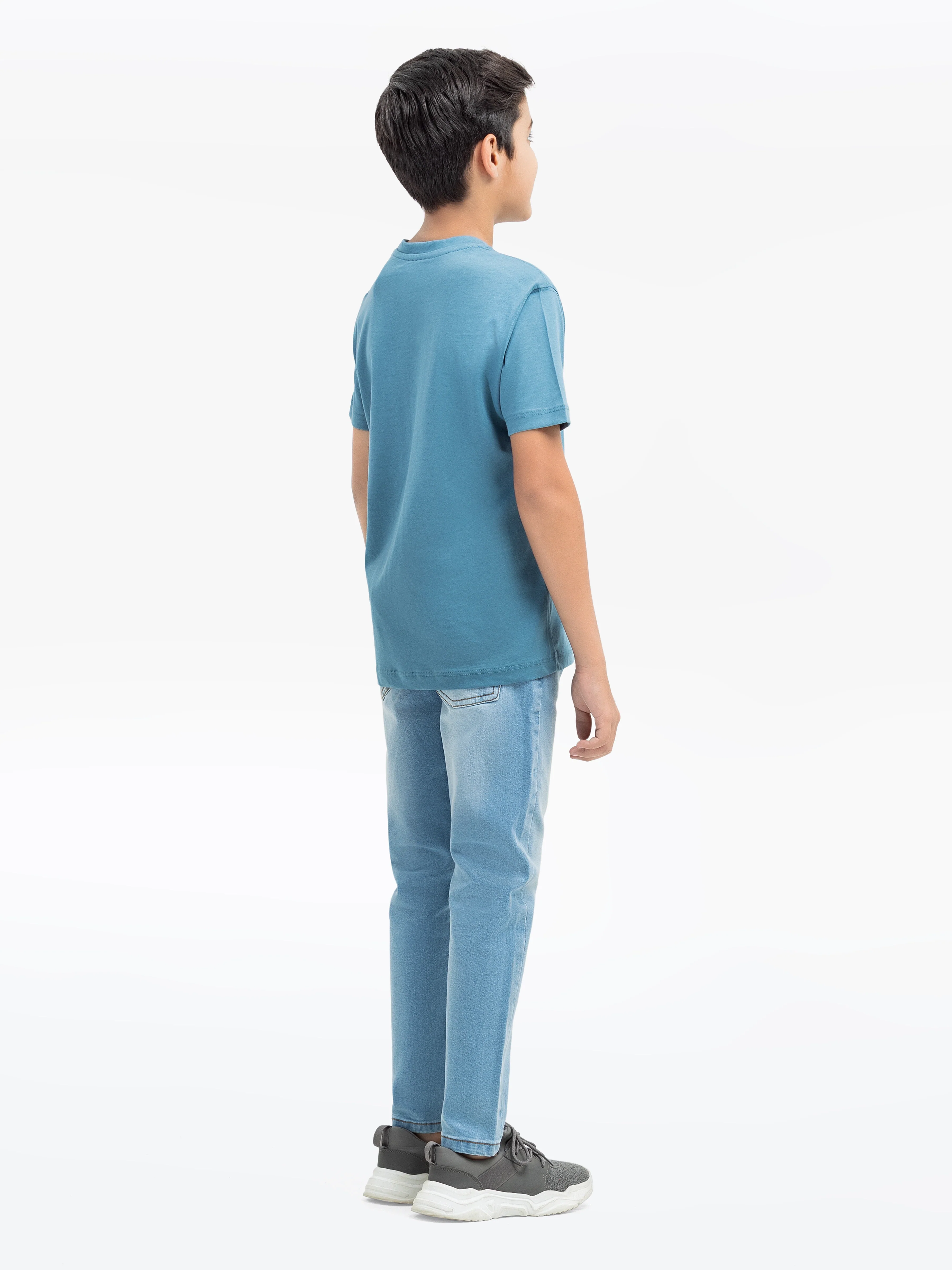 Boy's Teal Blue T-Shirt - EBTTS24-072 - Image 6