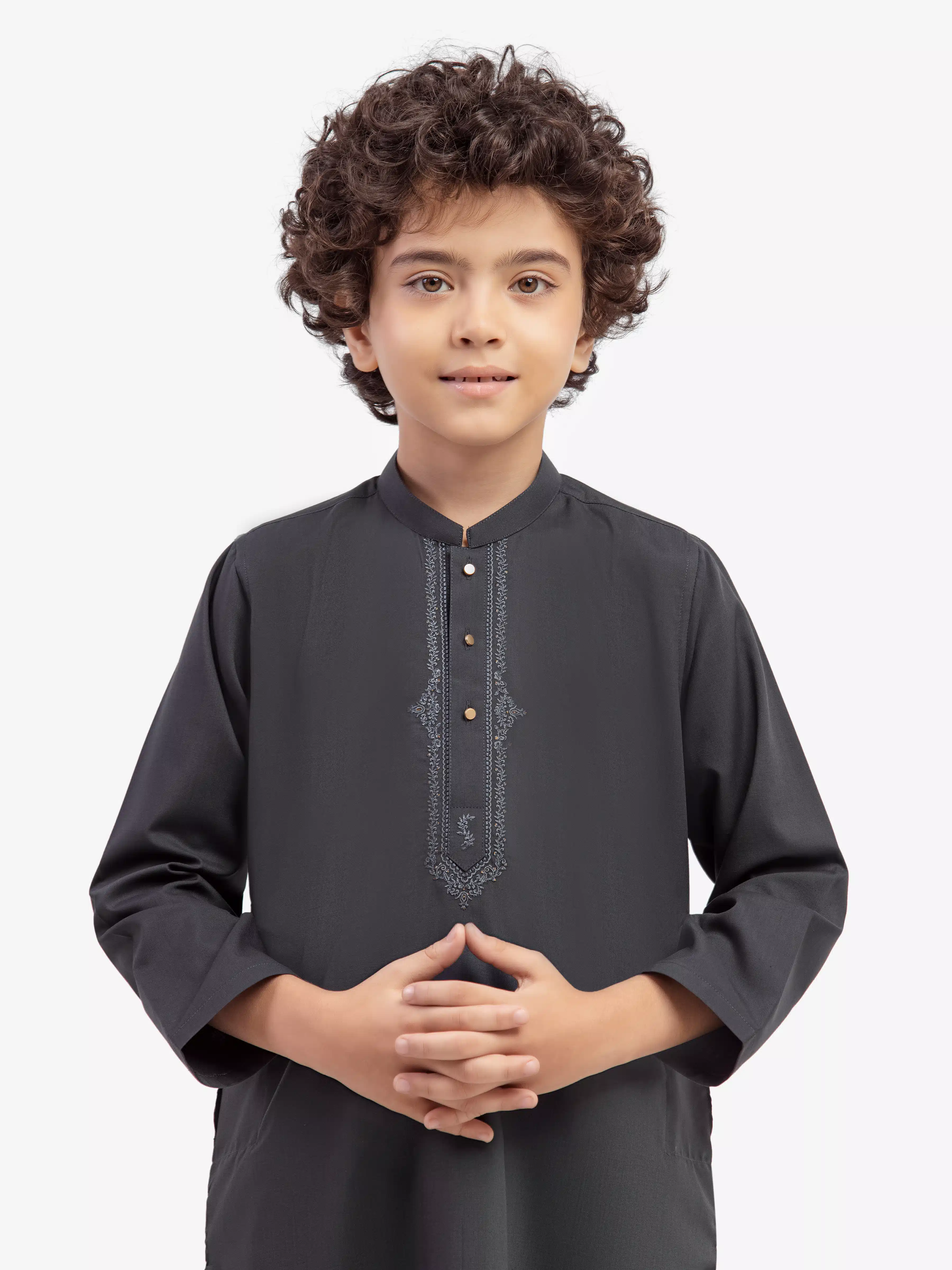 Boy's Teal Green Kurta Shalwar - EBTKS5-4046 - Image 2