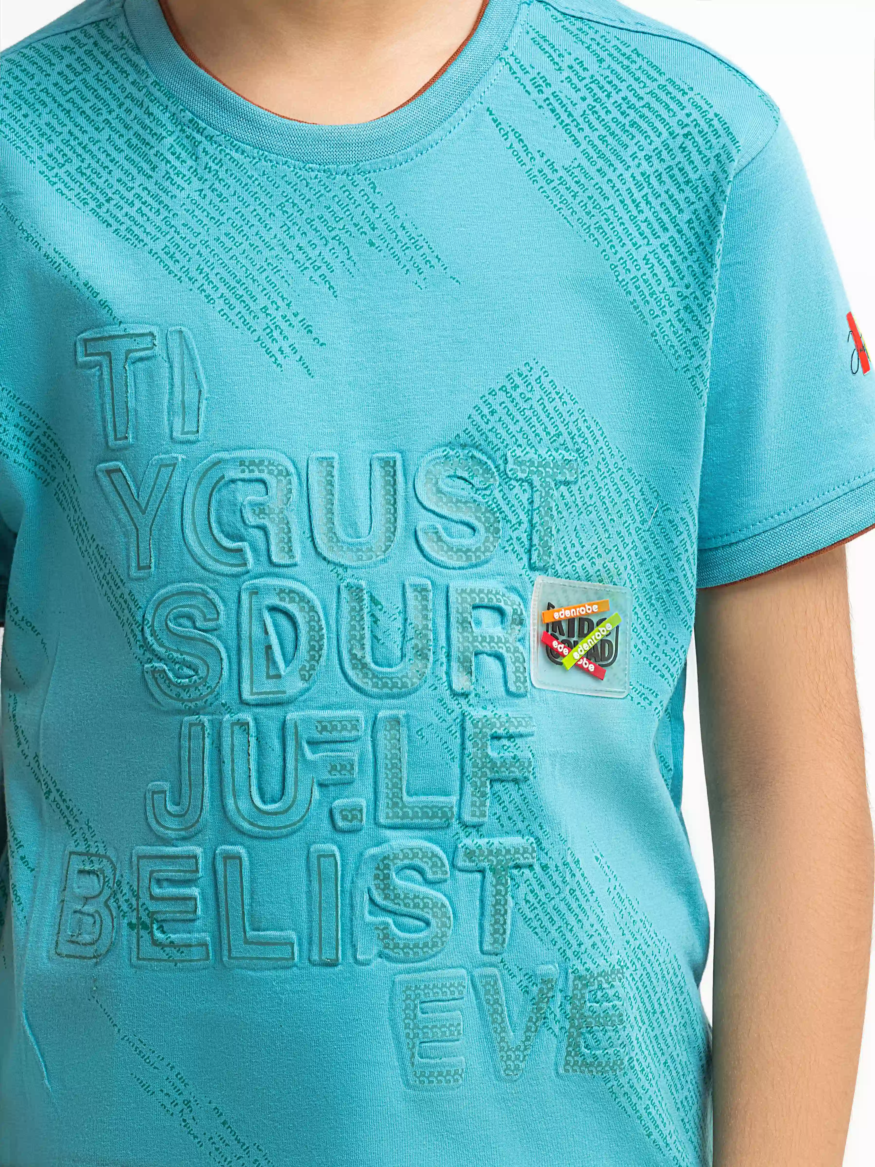 Boy's Teal T-Shirt - EBTTS5-014 - Image 3