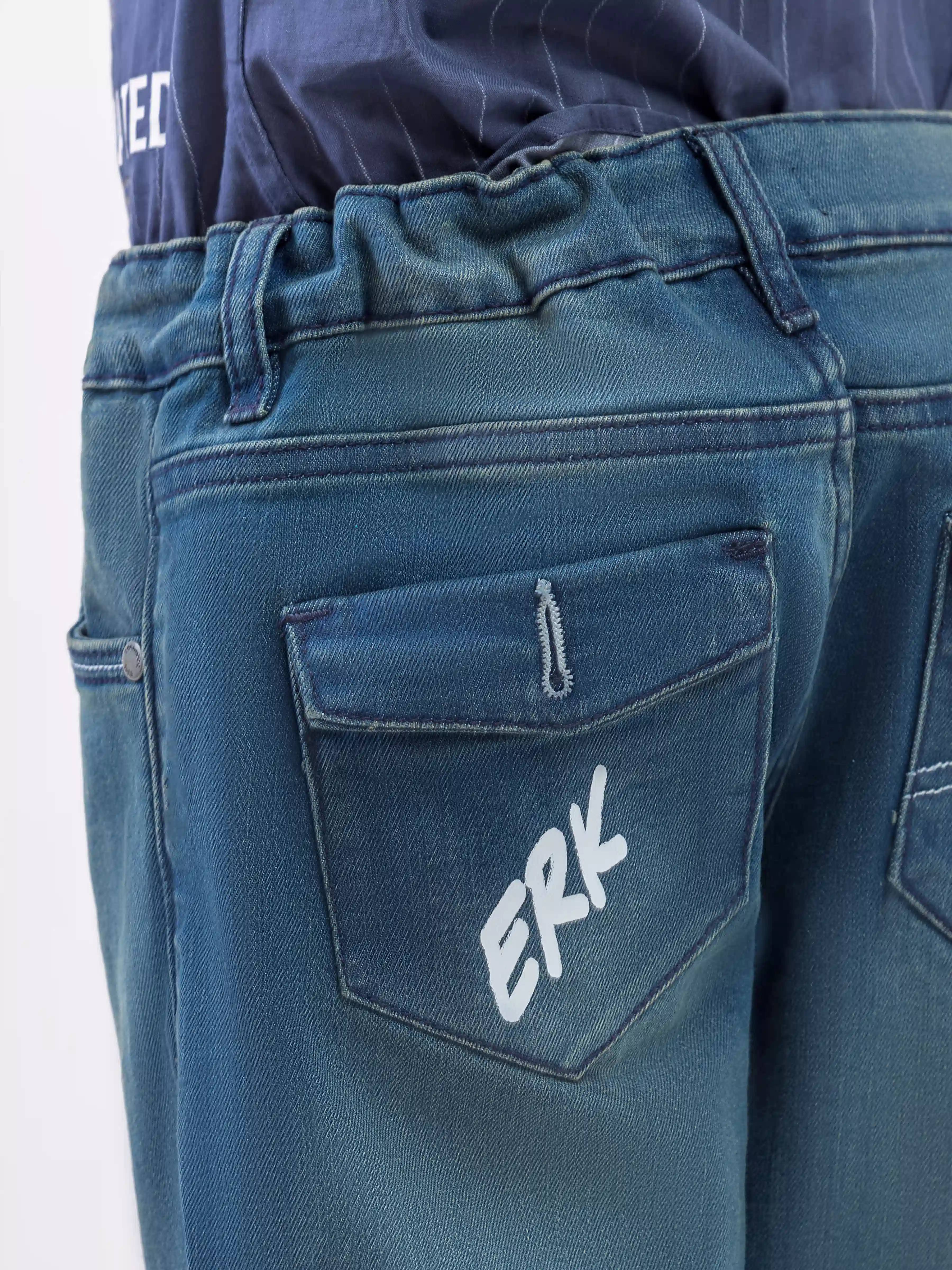 Boy's Tint Blue Denim Pant - EBBDP6-003 - Image 3