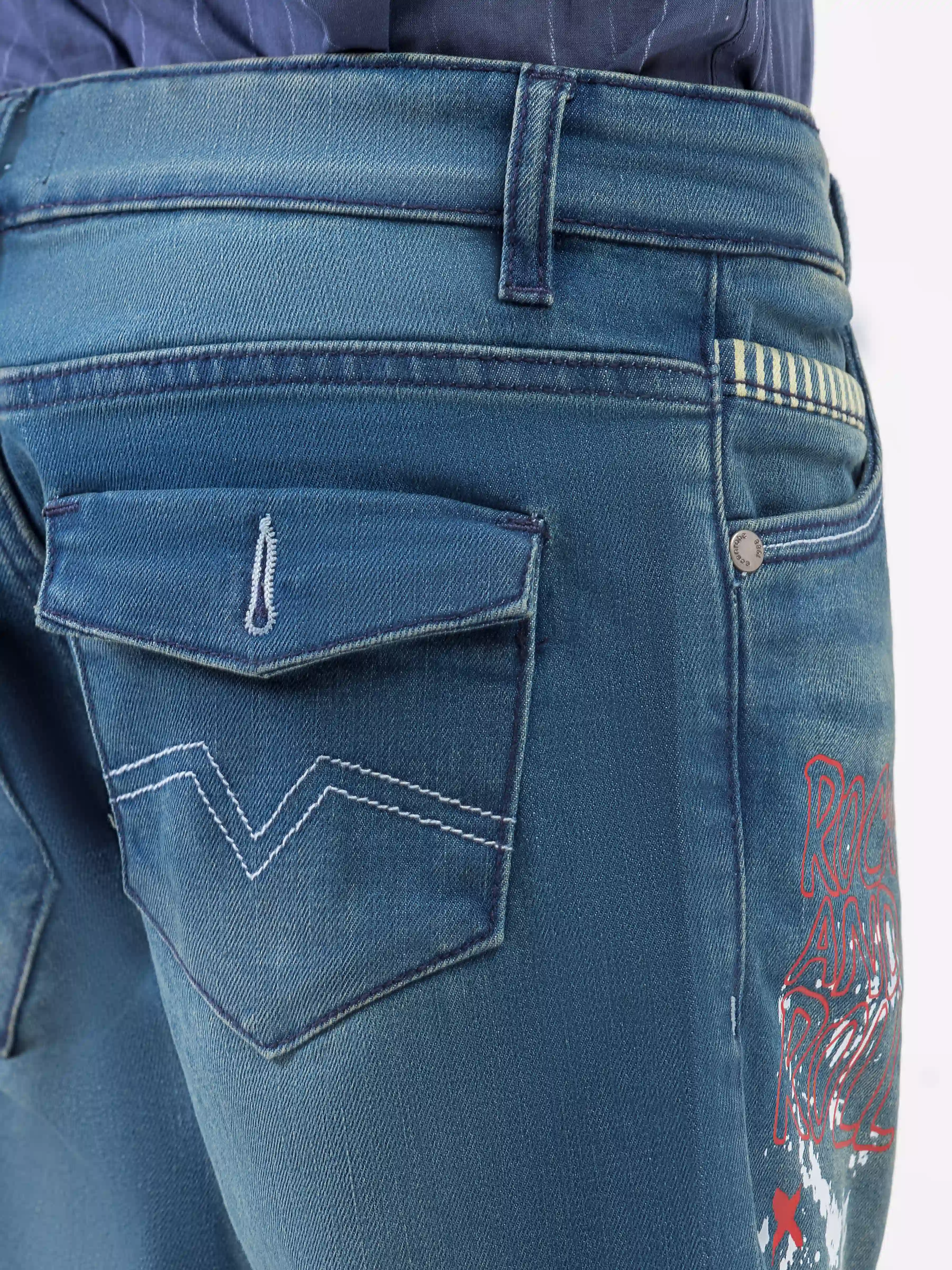 Boy's Tint Blue Denim Pant - EBBDP6-003 - Image 4
