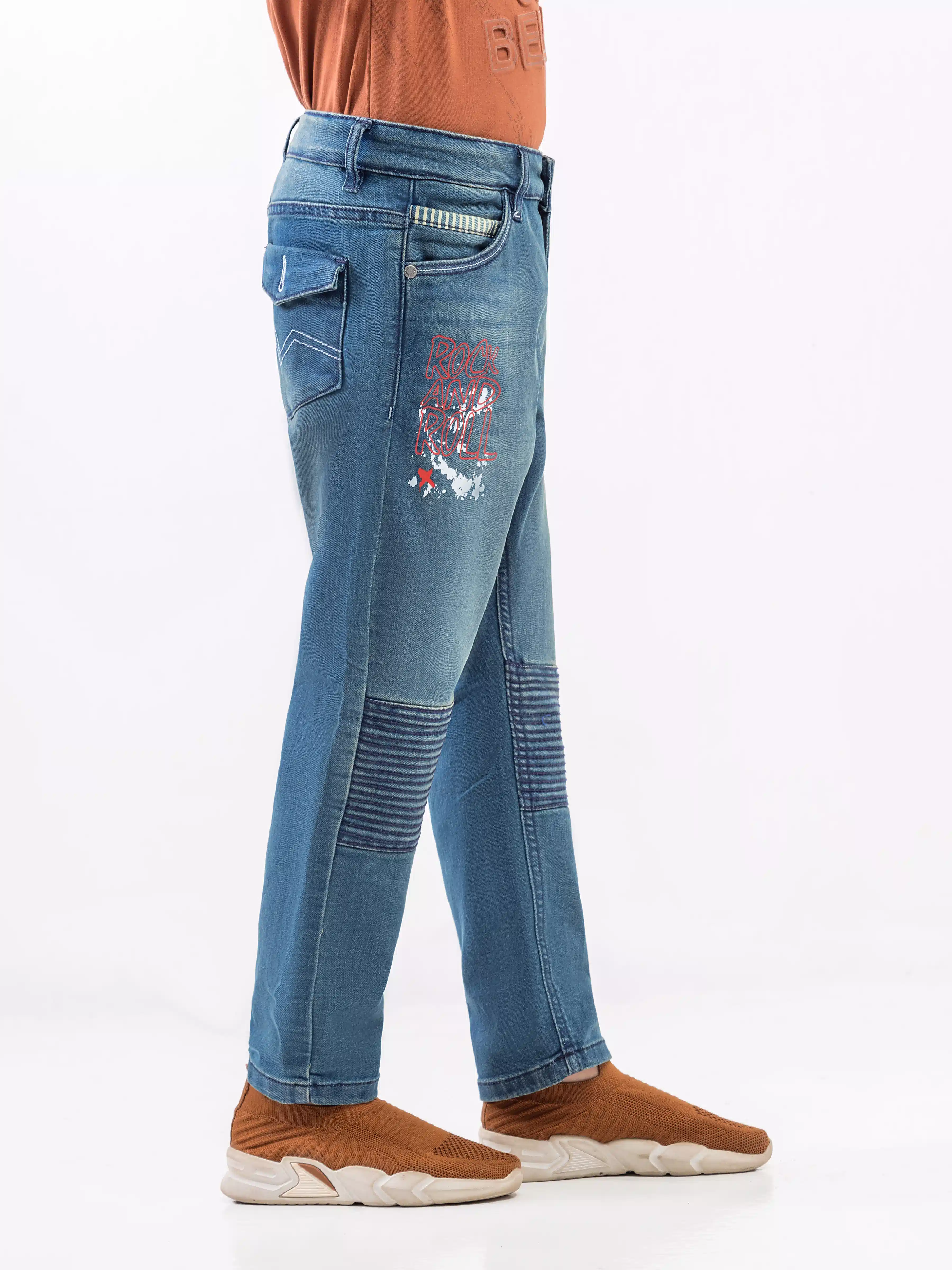 Boy's Tint Blue Denim Pant - EBBDP6-003 - Image 5