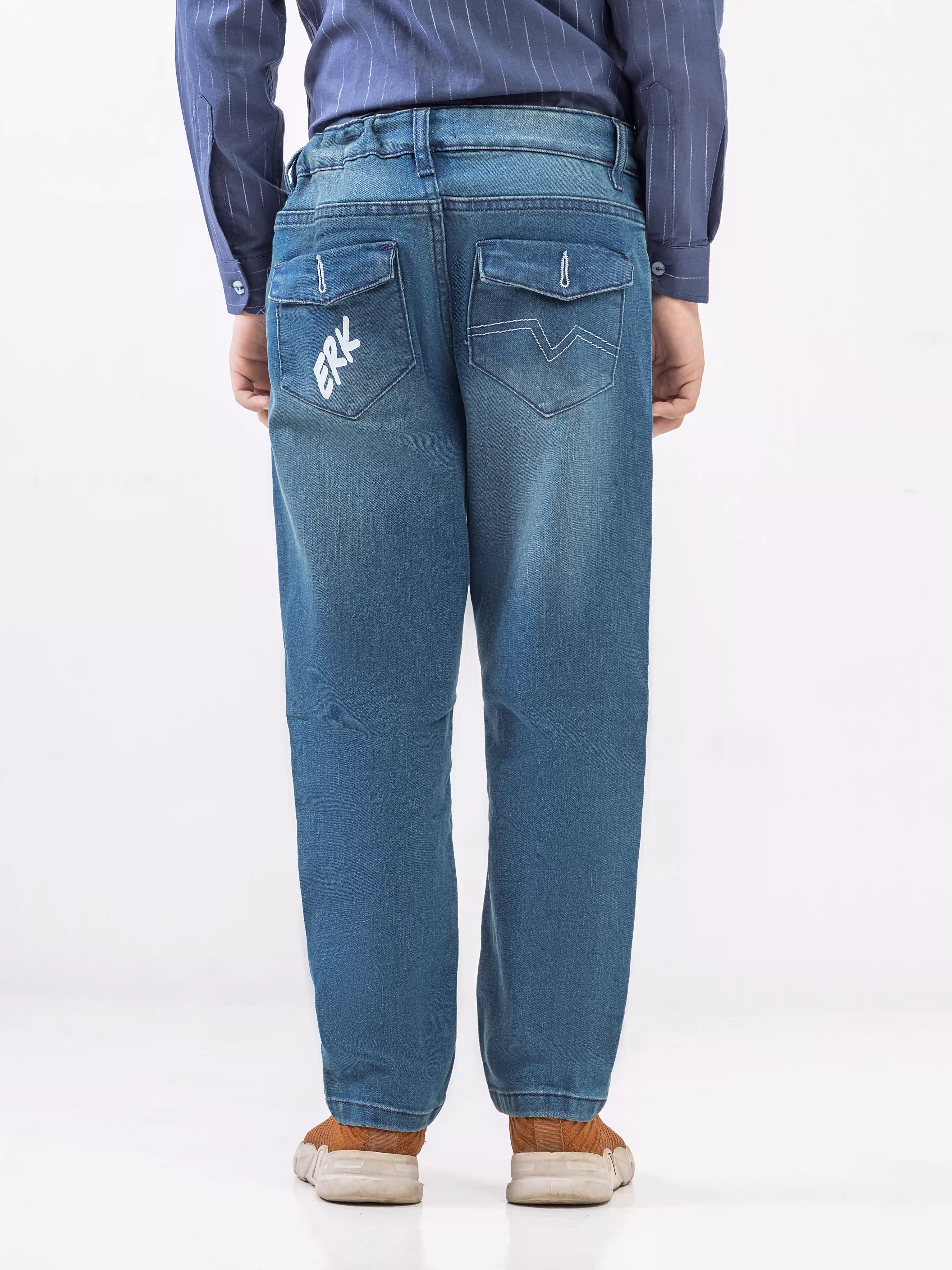 Boy's Tint Blue Denim Pant - EBBDP6-003 - Image 6