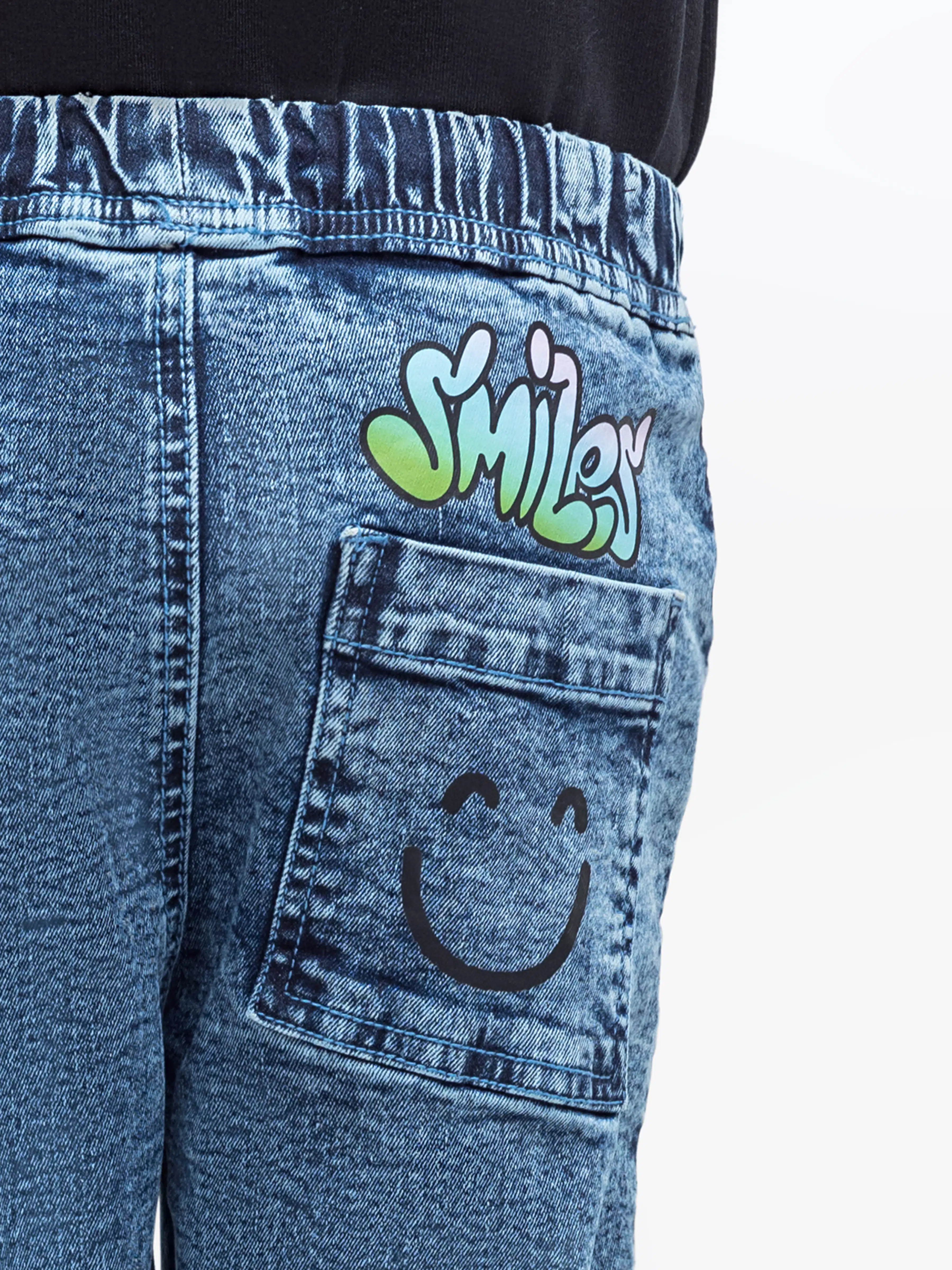 Boy's Vintage Blue Denim Pant - EBBDP24-021 - Image 2