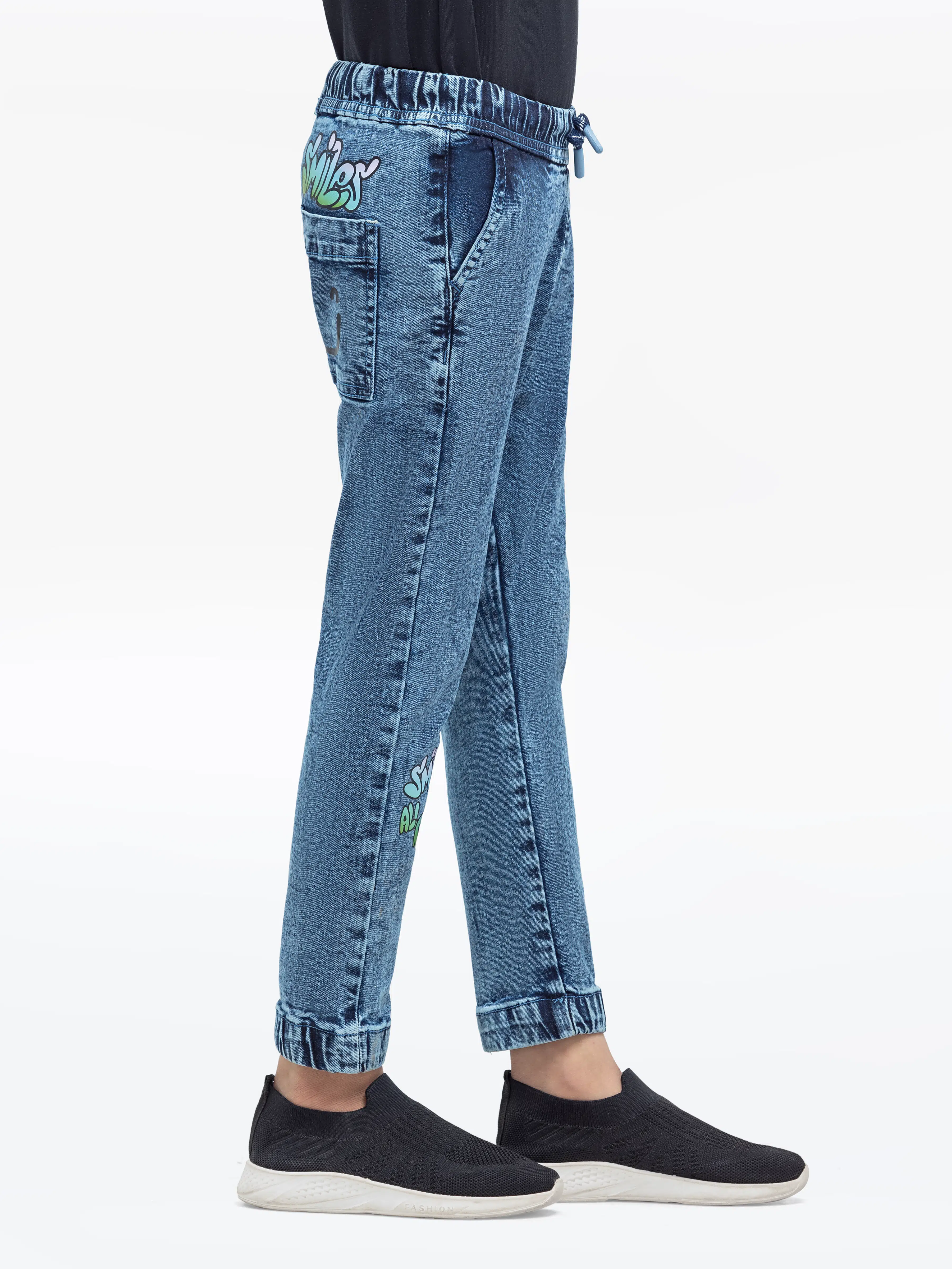 Boy's Vintage Blue Denim Pant - EBBDP24-021 - Image 3