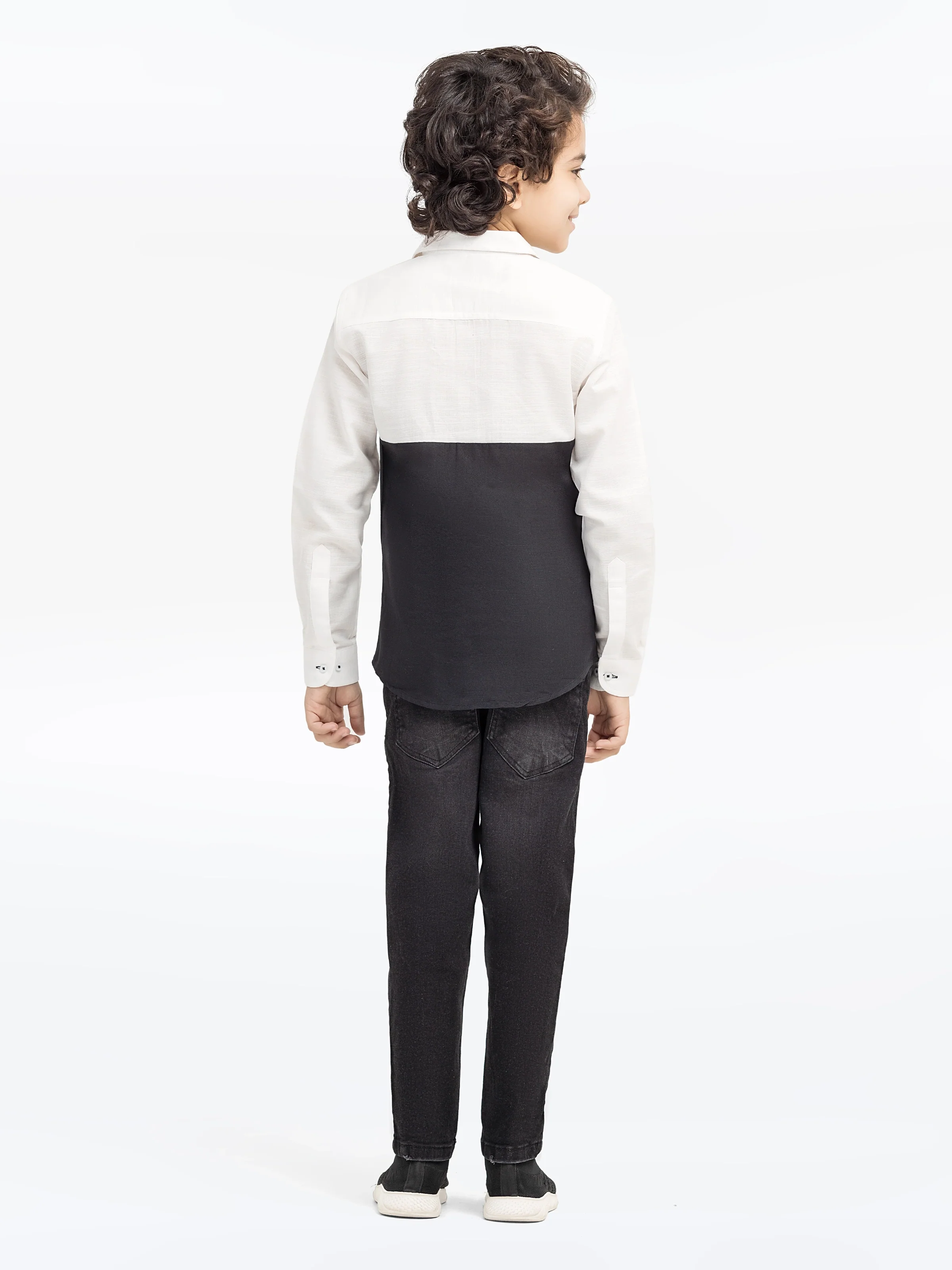 Boy's White & Black Shirt - EBTS5-27575 - Image 6
