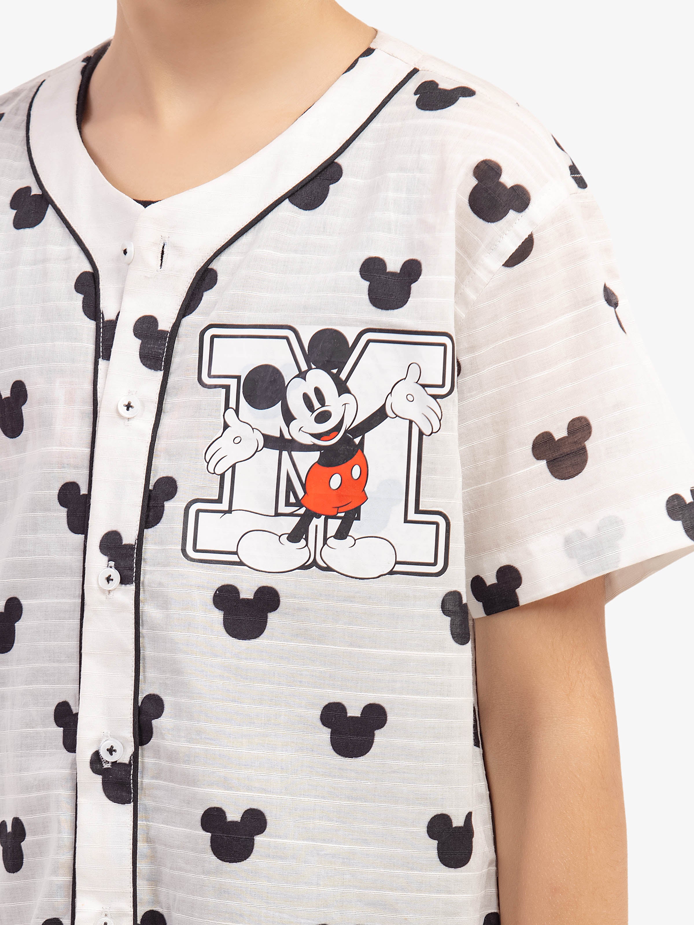 Boy's White & Black Shirt - EBTS5-27635-2P - Image 4