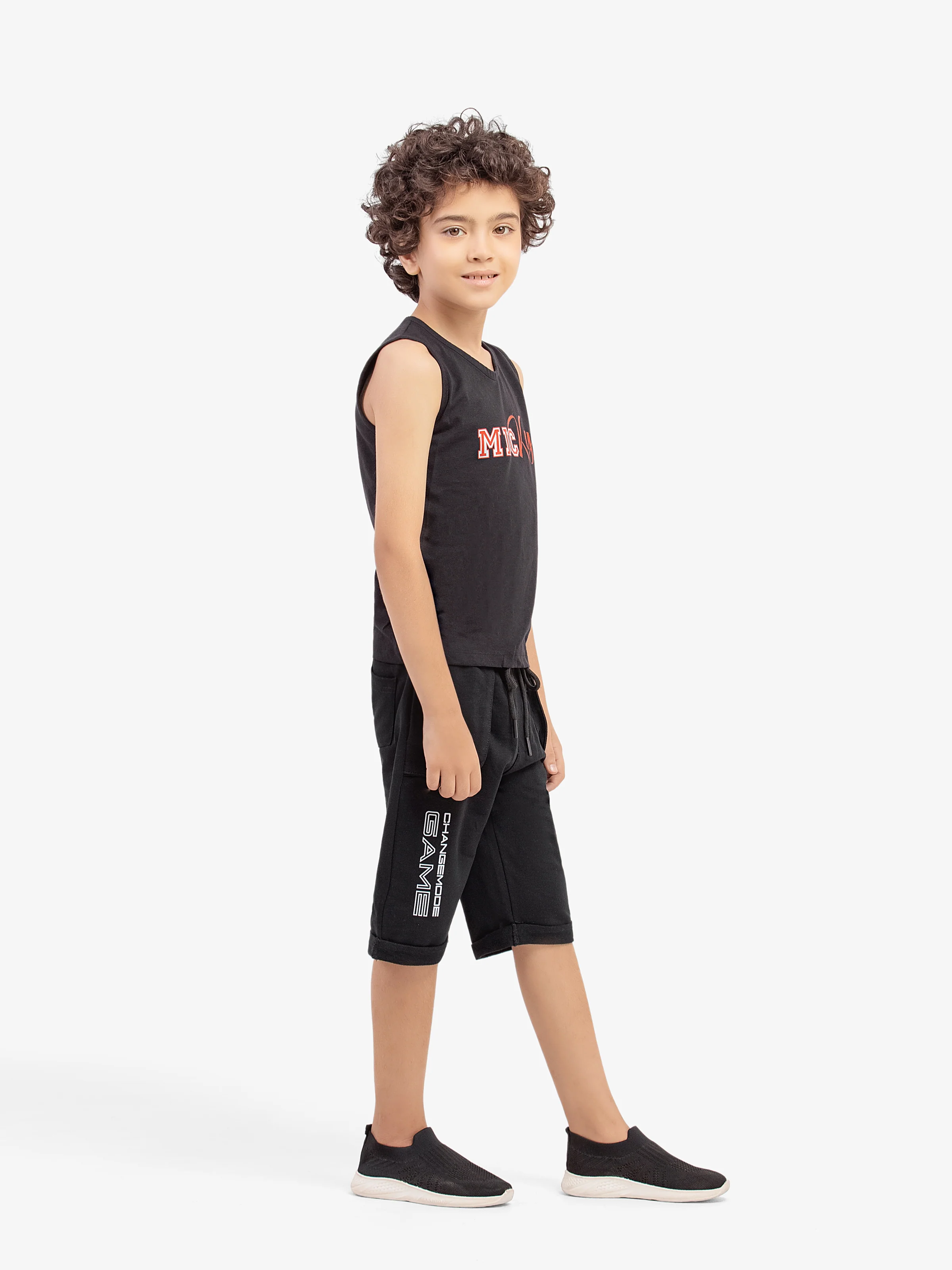 Boy's White & Black Shirt - EBTS5-27635-2P - Image 5
