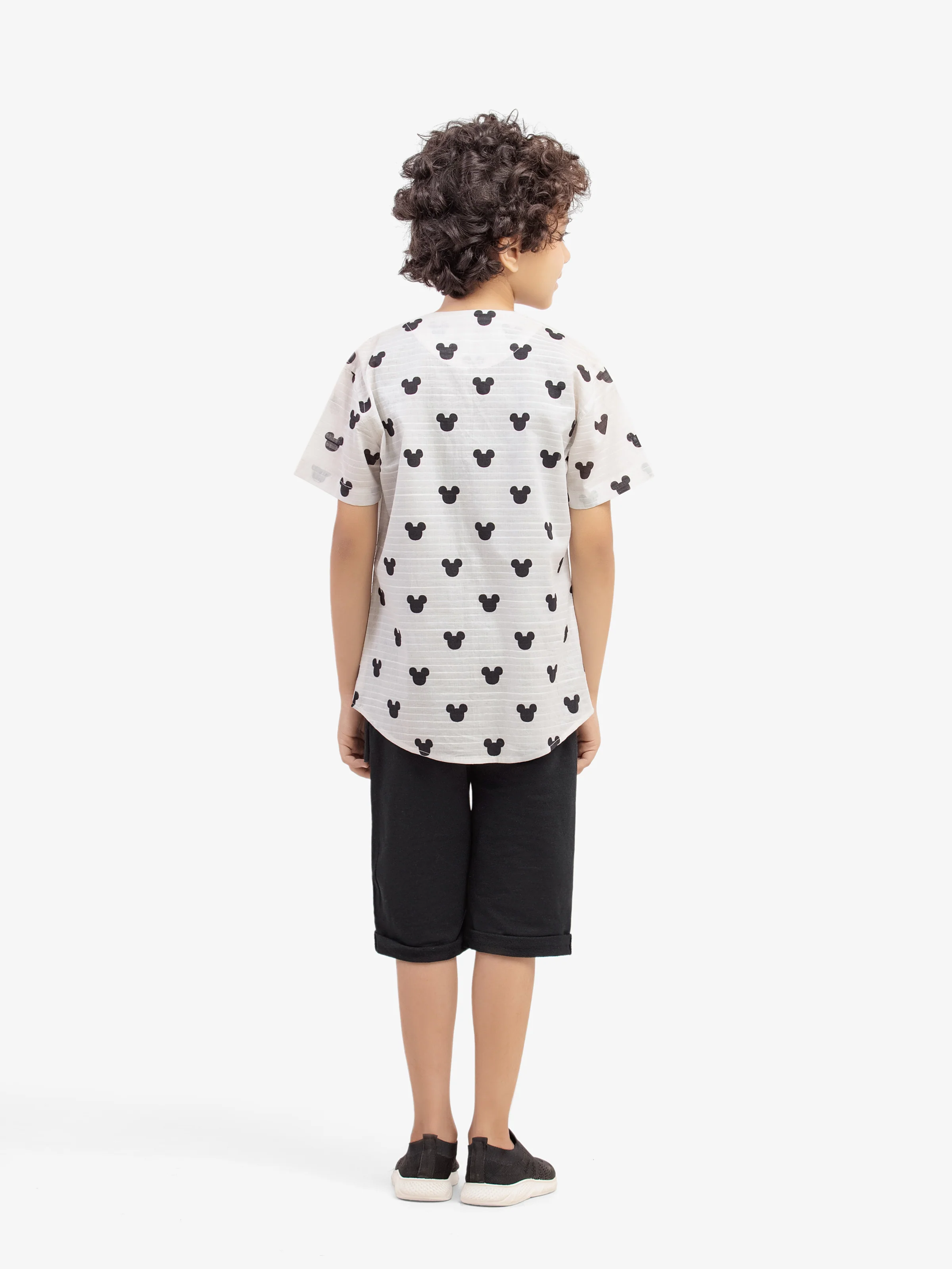 Boy's White & Black Shirt - EBTS5-27635-2P - Image 6